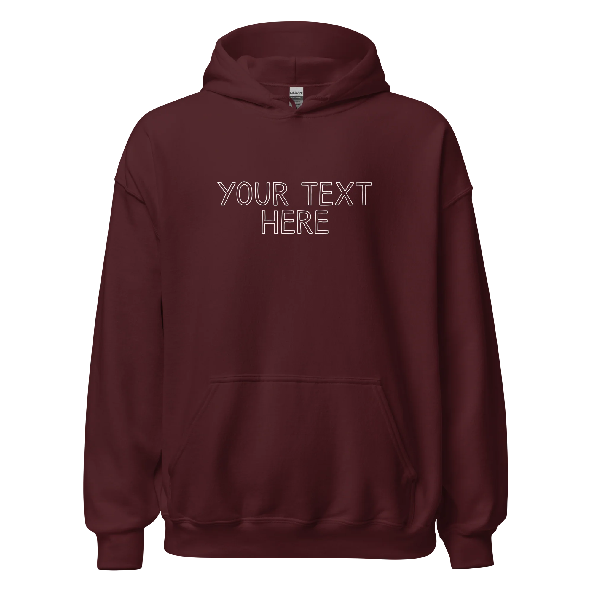 CUSTOM Your Text Outline Hoodie - Image 9