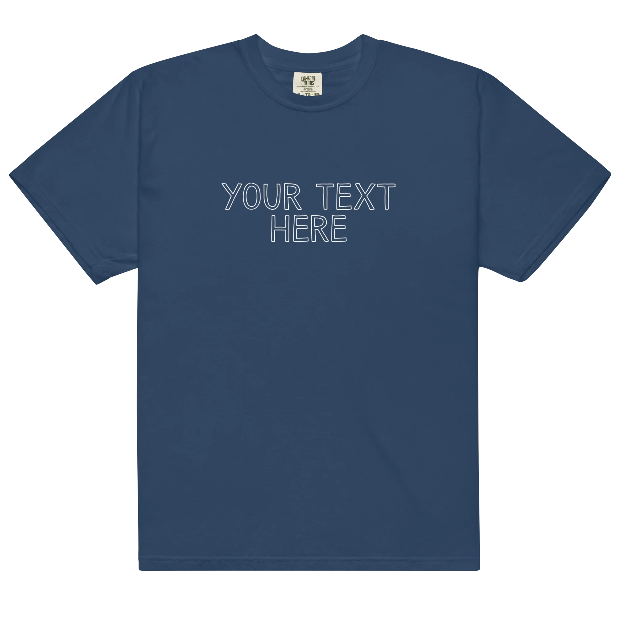 CUSTOM Your Text Outline Classic T-Shirt - Image 11