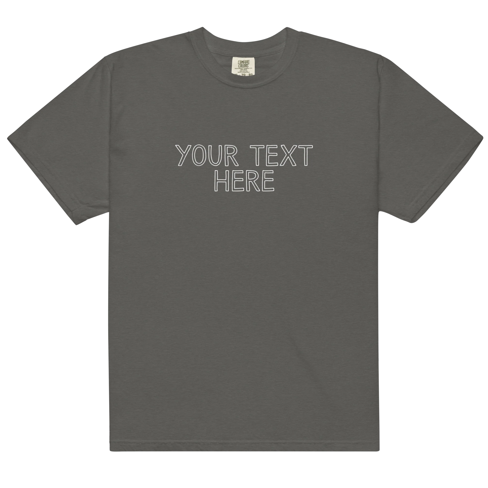 CUSTOM Your Text Outline Classic T-Shirt - Image 14