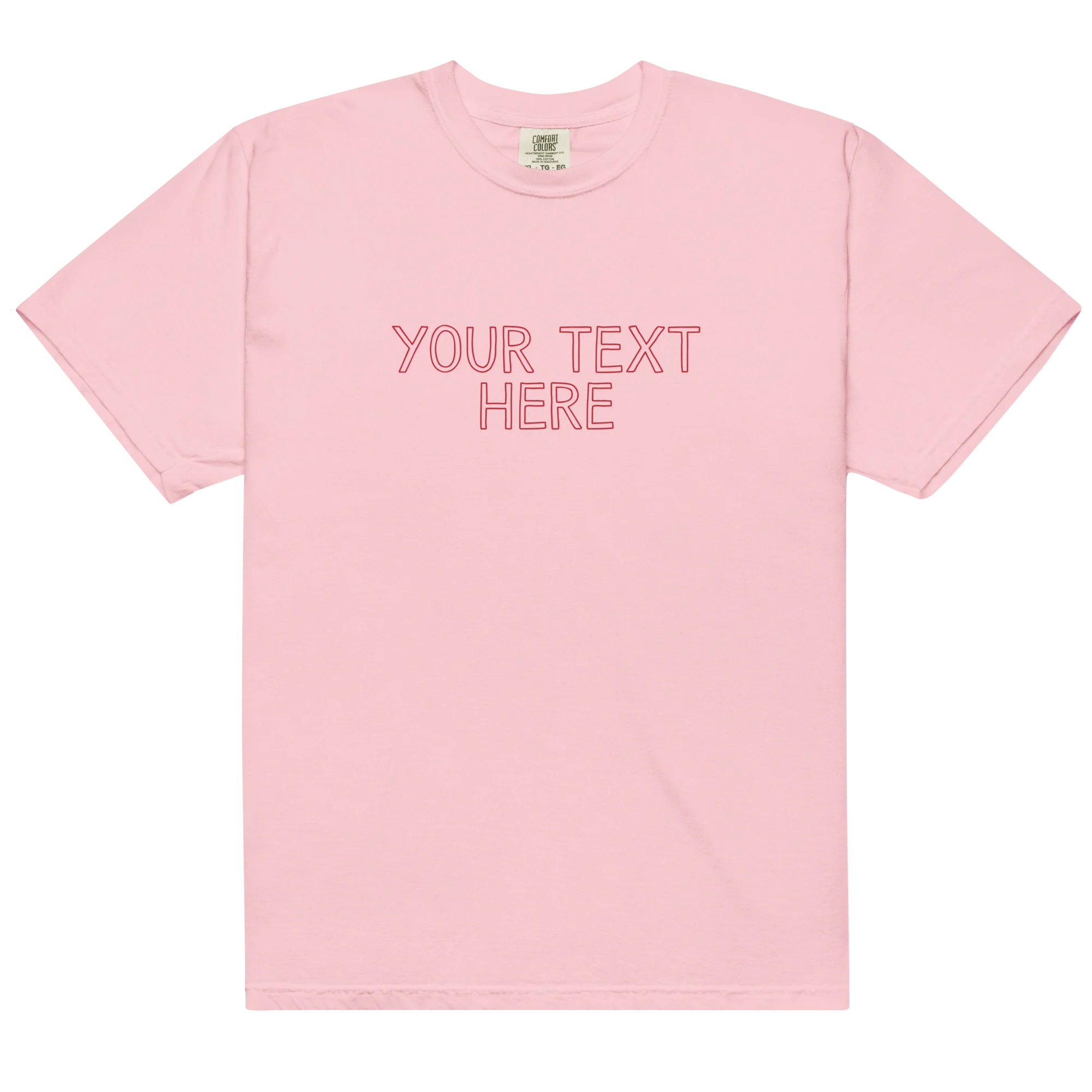 CUSTOM Your Text Outline Classic T-Shirt - Image 5