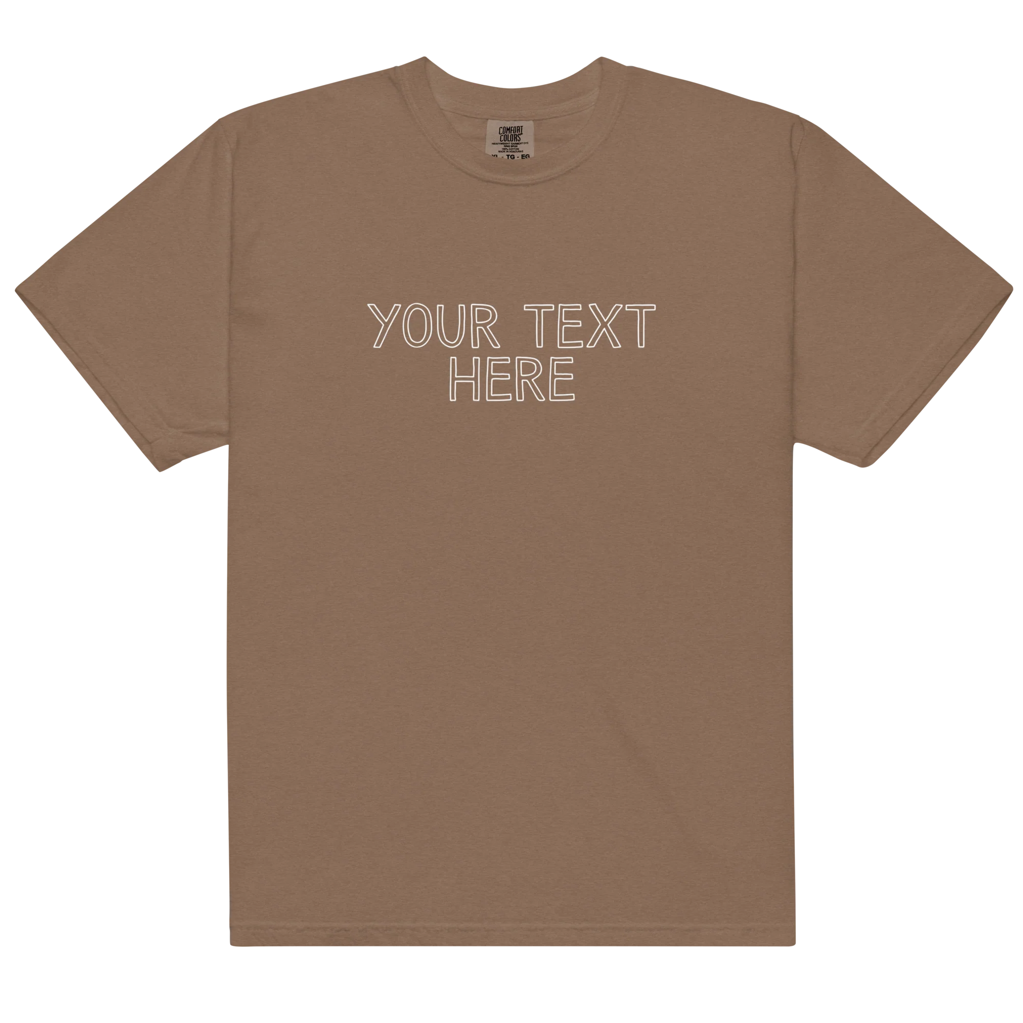 CUSTOM Your Text Outline Classic T-Shirt - Image 8