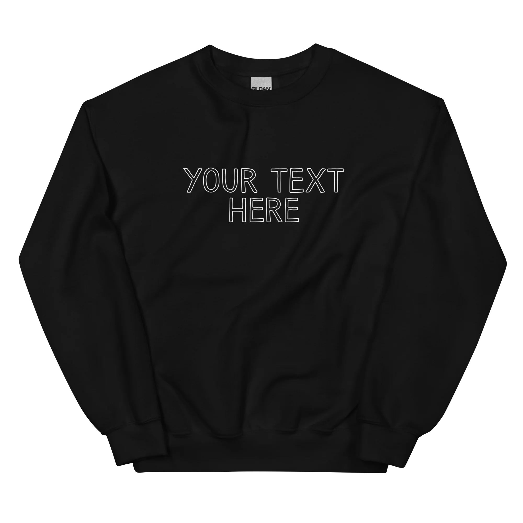 CUSTOM Your Text Outline Sweatshirt - Image 6