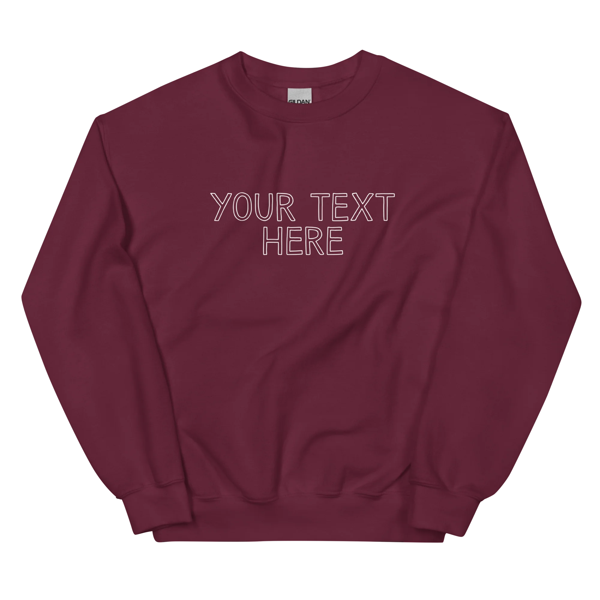 CUSTOM Your Text Outline Sweatshirt - Image 8