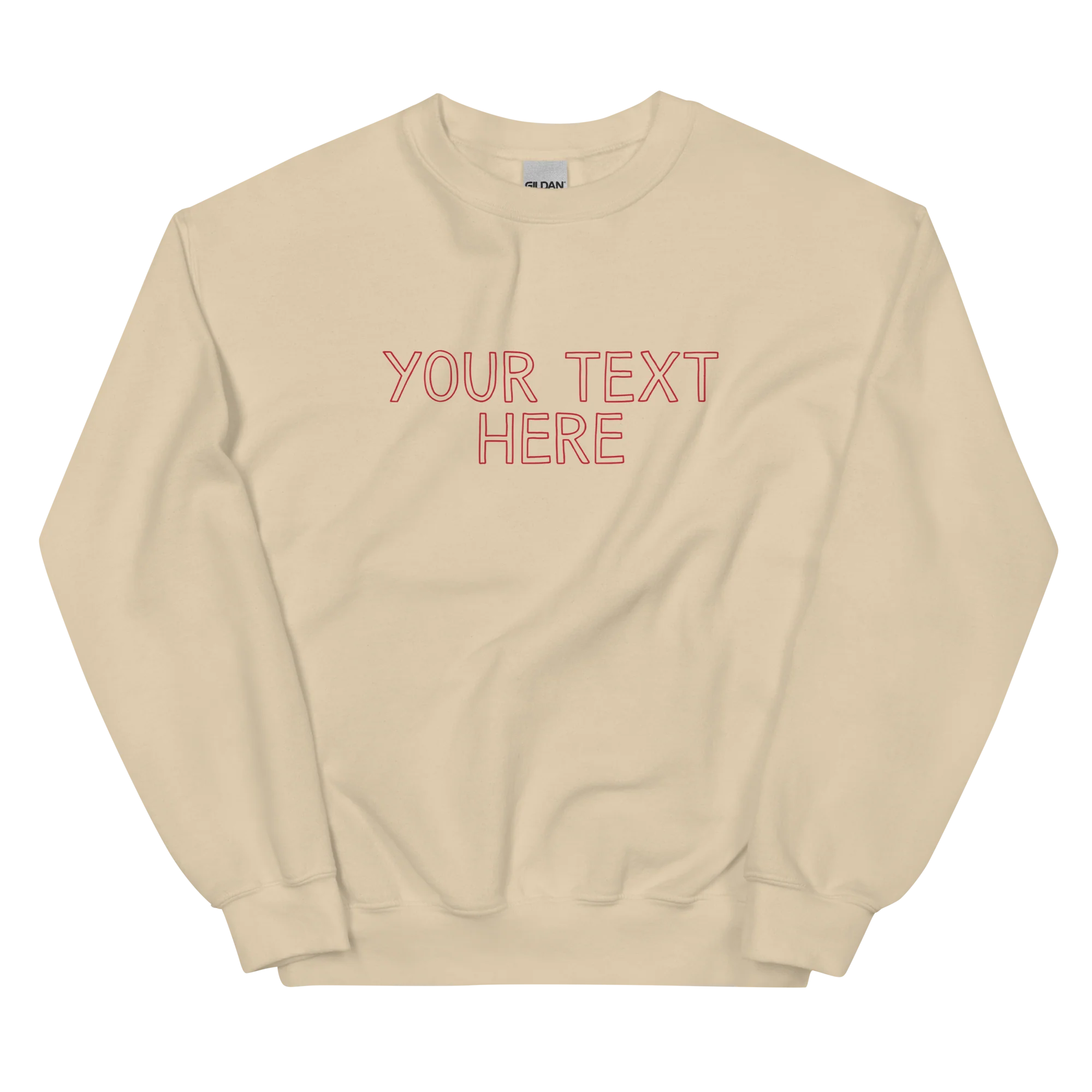 CUSTOM Your Text Outline Sweatshirt - Image 9