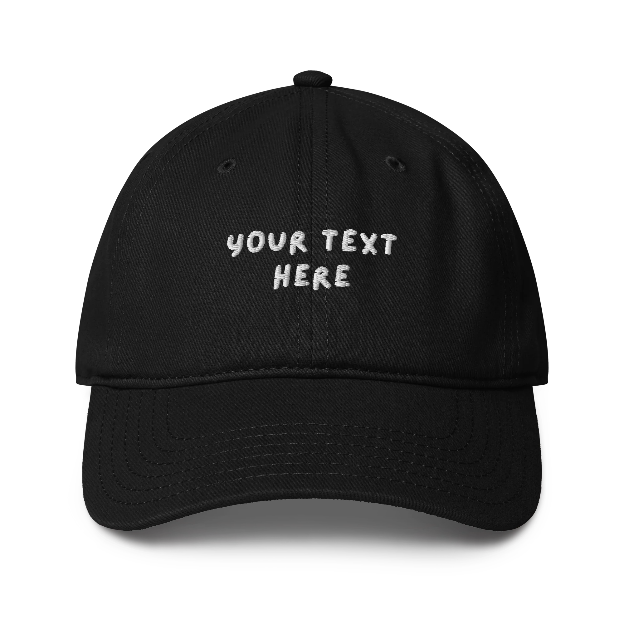 CUSTOM Your Text Playful Embroidered Baseball Cap - Image 10