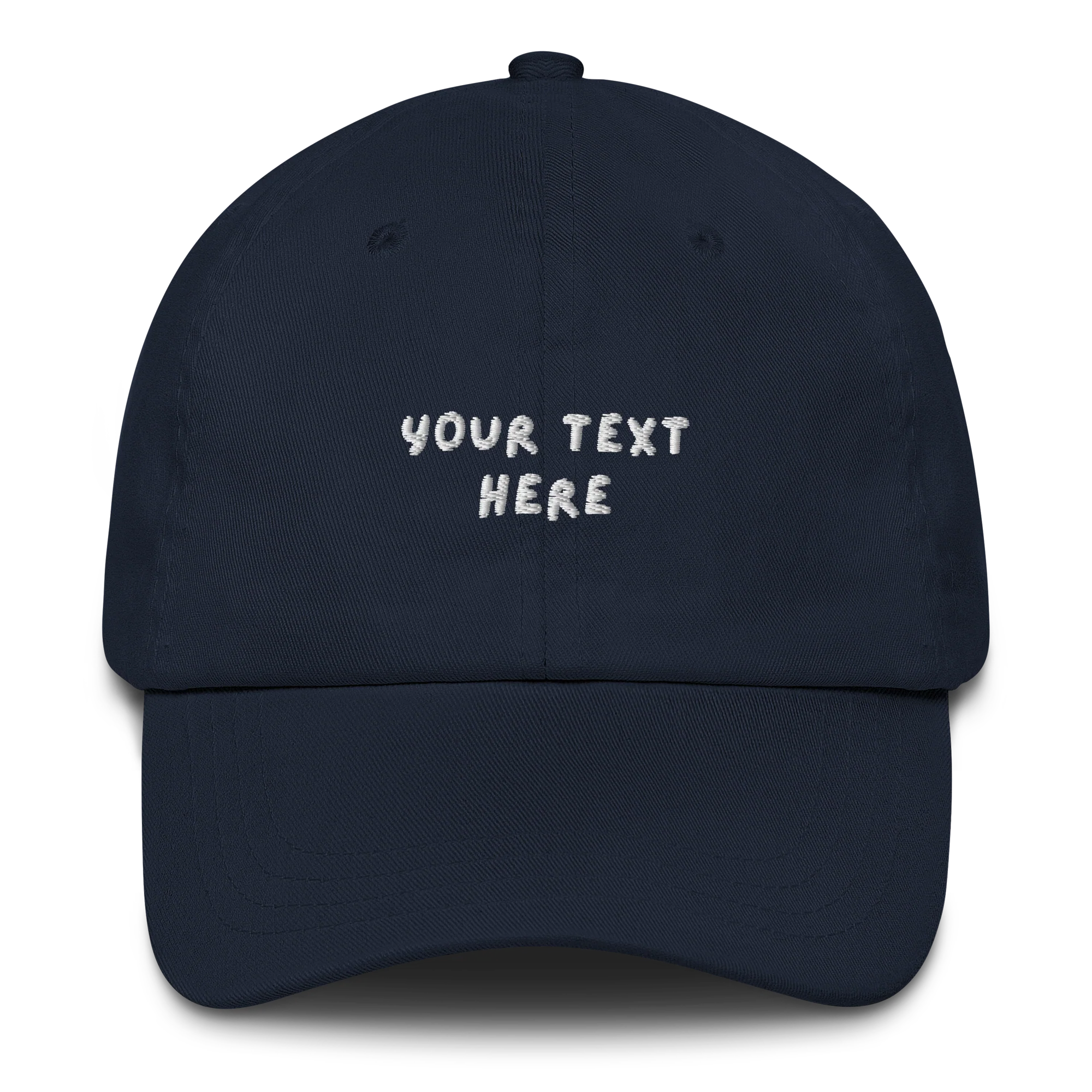 CUSTOM Your Text Playful Embroidered Cap - Image 4