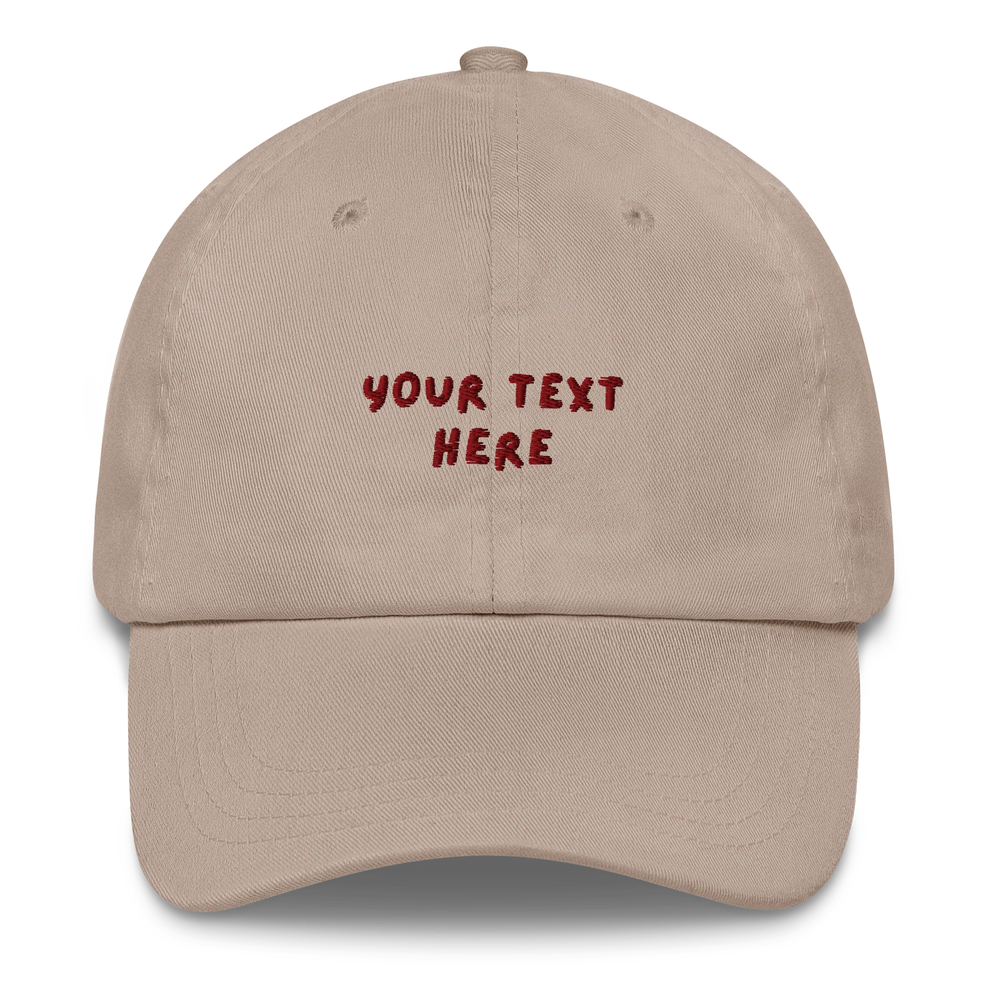 CUSTOM Your Text Playful Embroidered Cap - Image 7