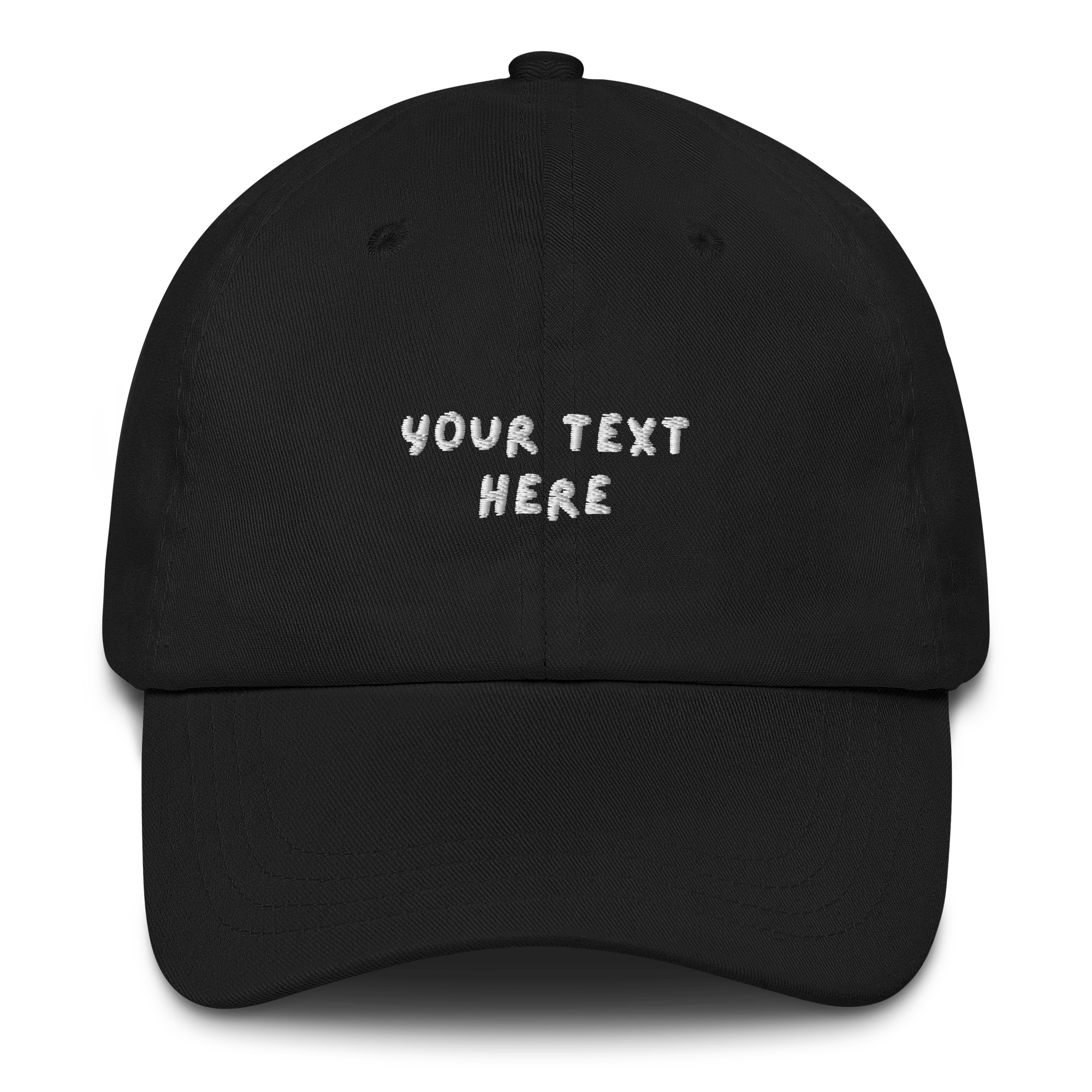 CUSTOM Your Text Playful Embroidered Cap - Image 8