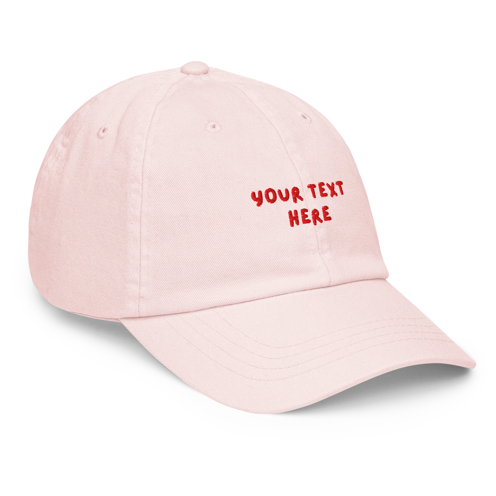 CUSTOM Your Text Playful Embroidered Pastel Baseball Cap - Image 10