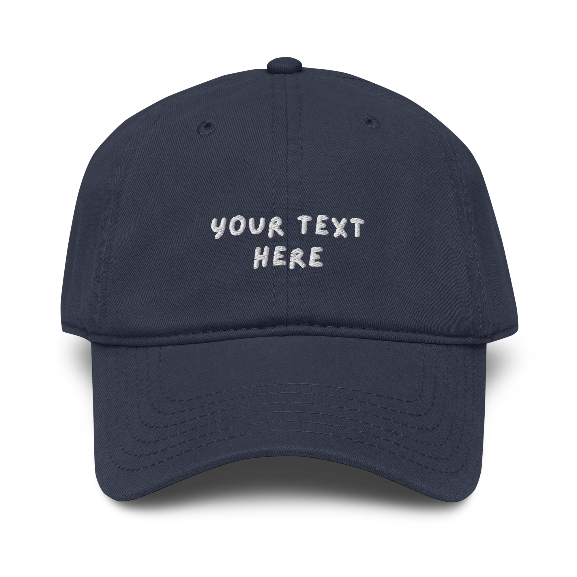 CUSTOM Your Text Playful Embroidered Vintage Wash Baseball Cap - Image 3