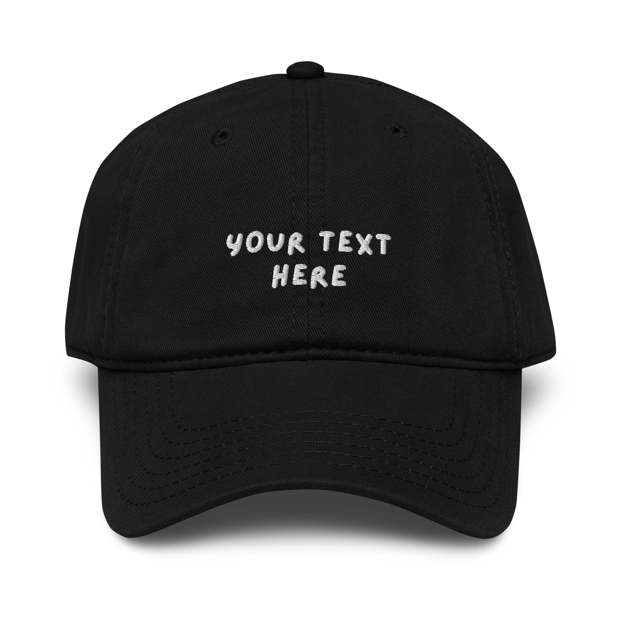 CUSTOM Your Text Playful Embroidered Vintage Wash Baseball Cap - Image 6