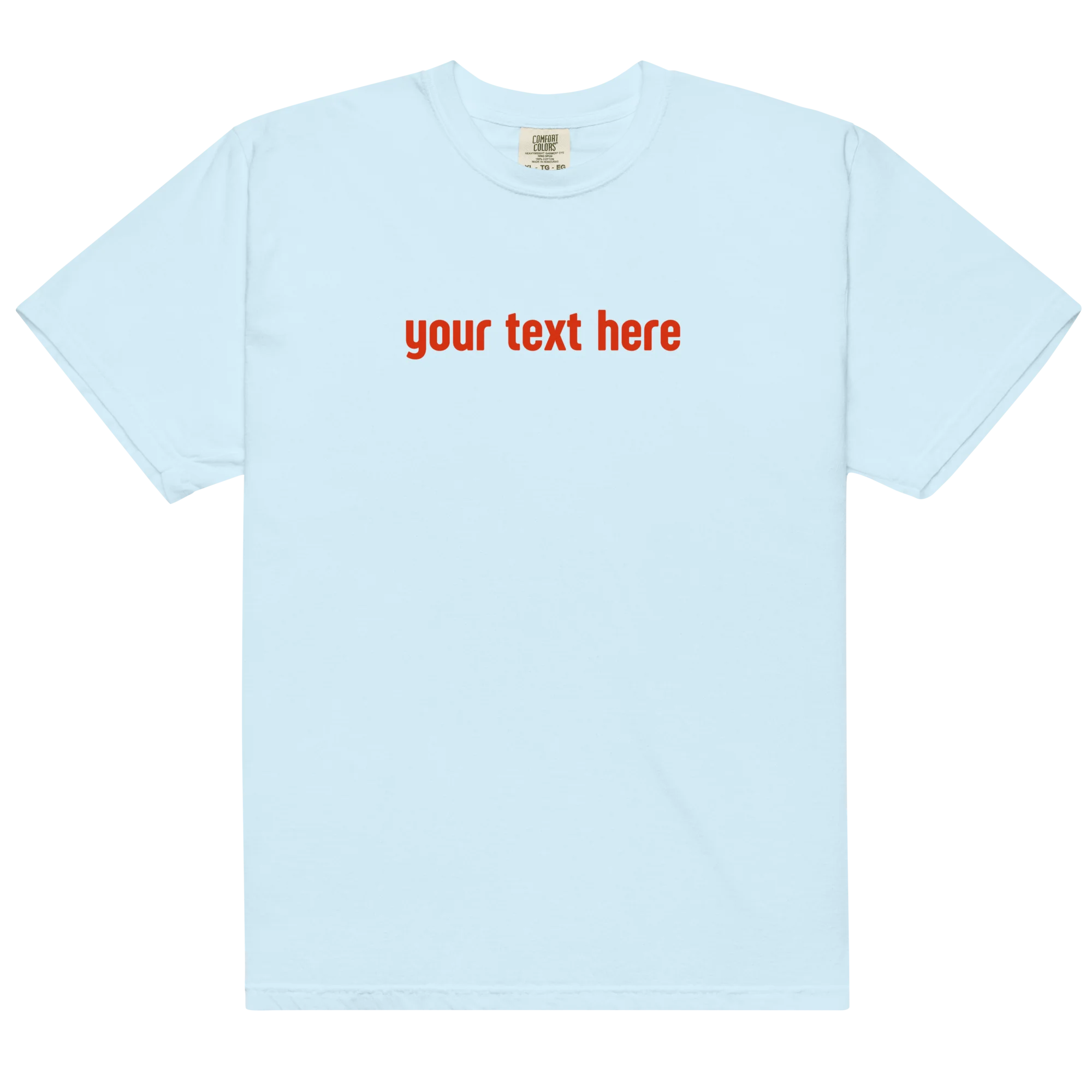 CUSTOM YOUR RED TEXT Classic T-Shirt - Image 4