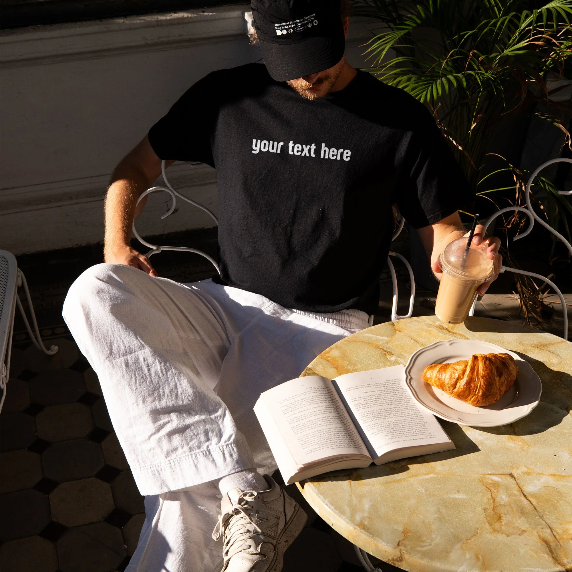 CUSTOM YOUR RED TEXT Classic T-Shirt - Image 7