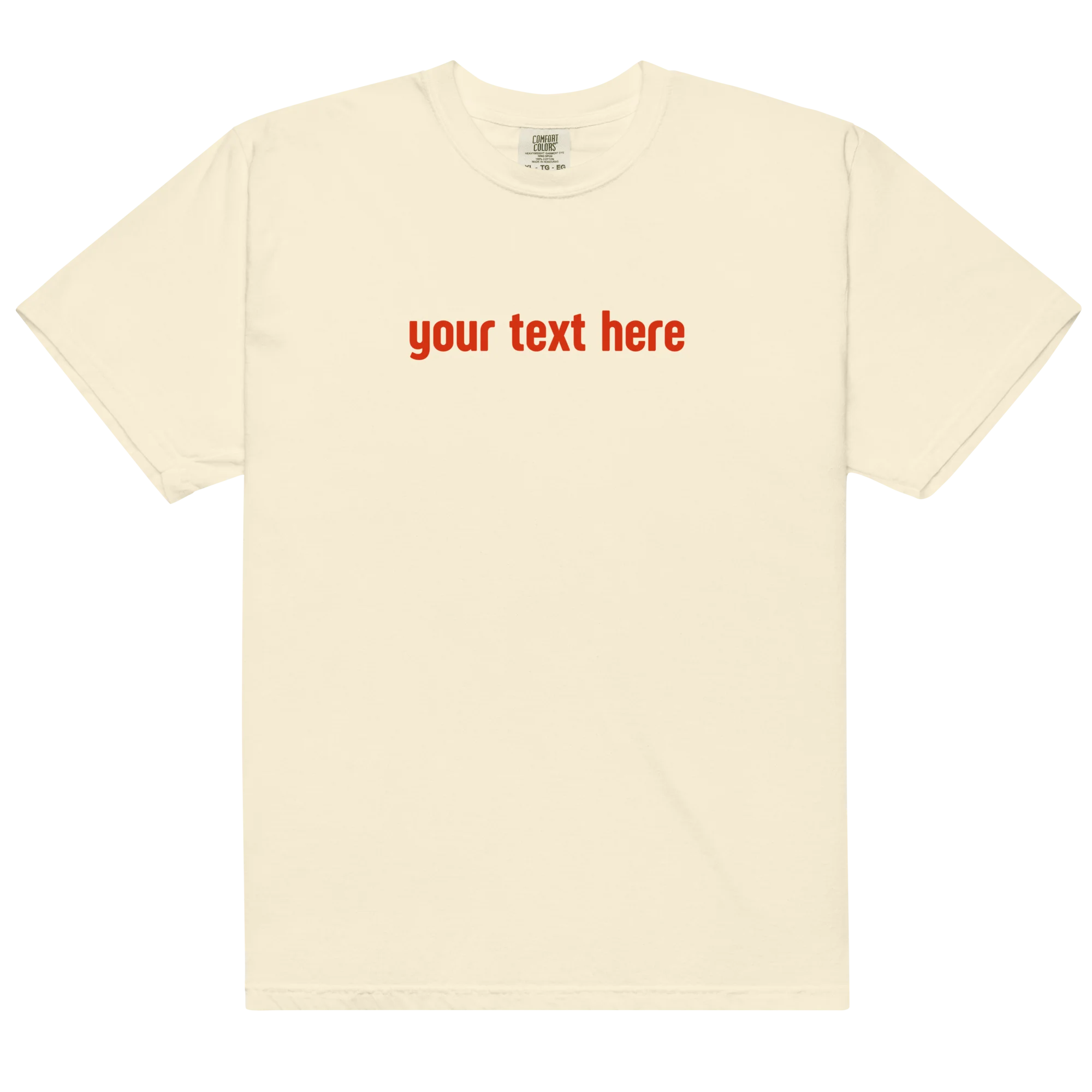 CUSTOM YOUR RED TEXT Classic T-Shirt - Image 8