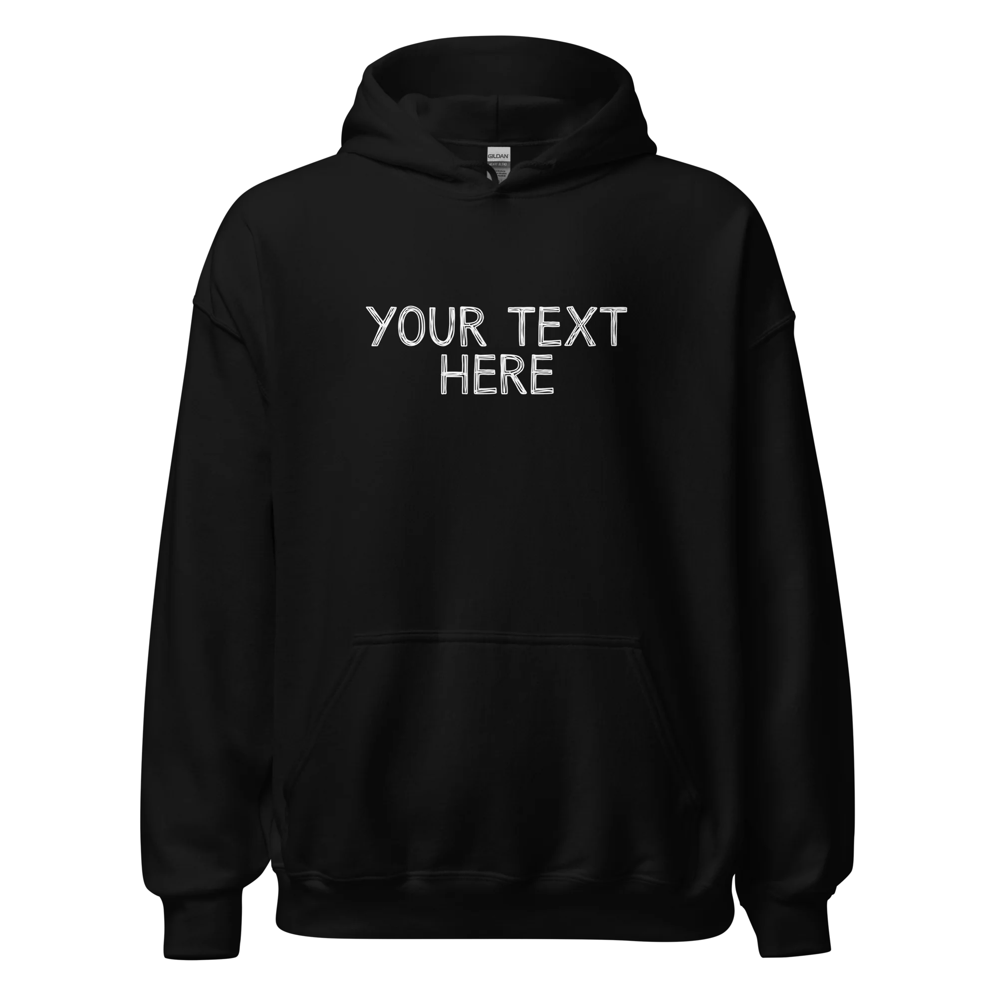 CUSTOM Your Text Scribbles Hoodie - Image 10