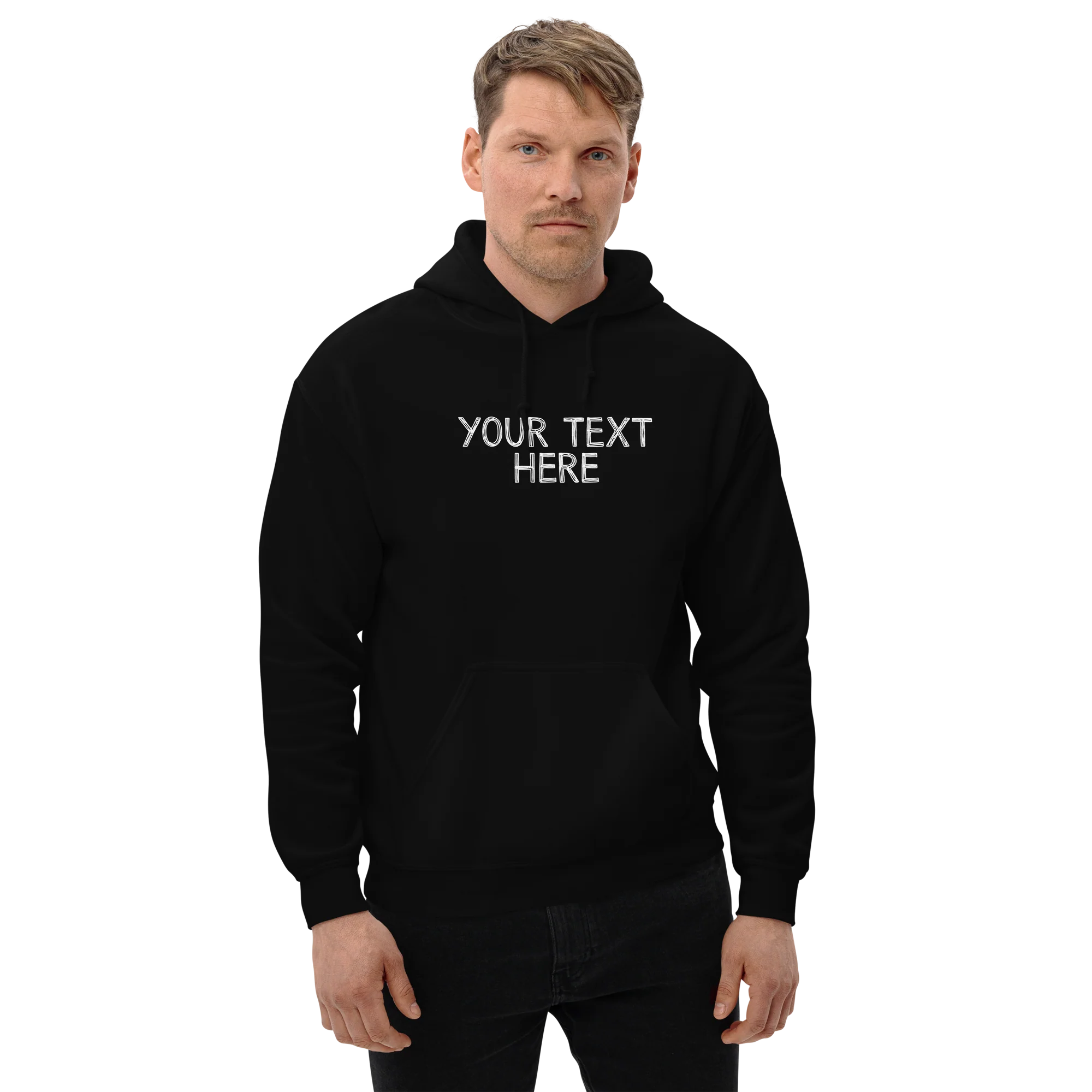 CUSTOM Your Text Scribbles Hoodie - Image 11