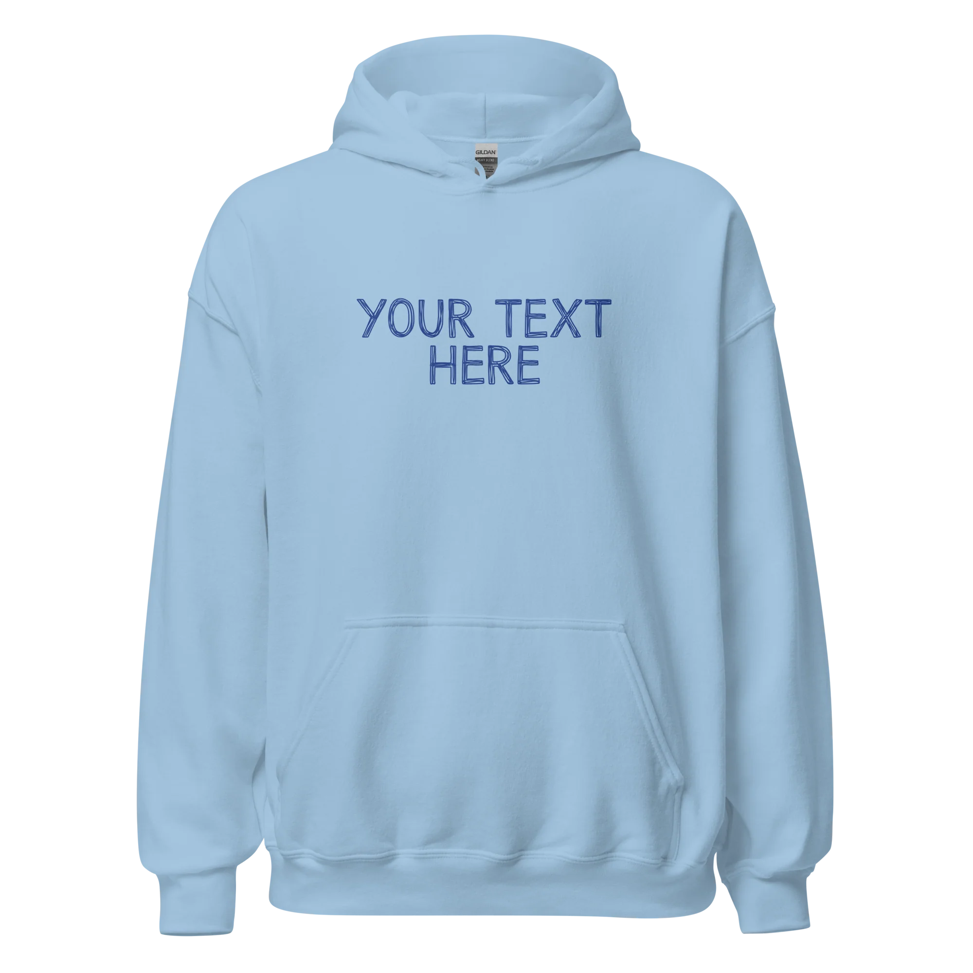 CUSTOM Your Text Scribbles Hoodie - Image 3