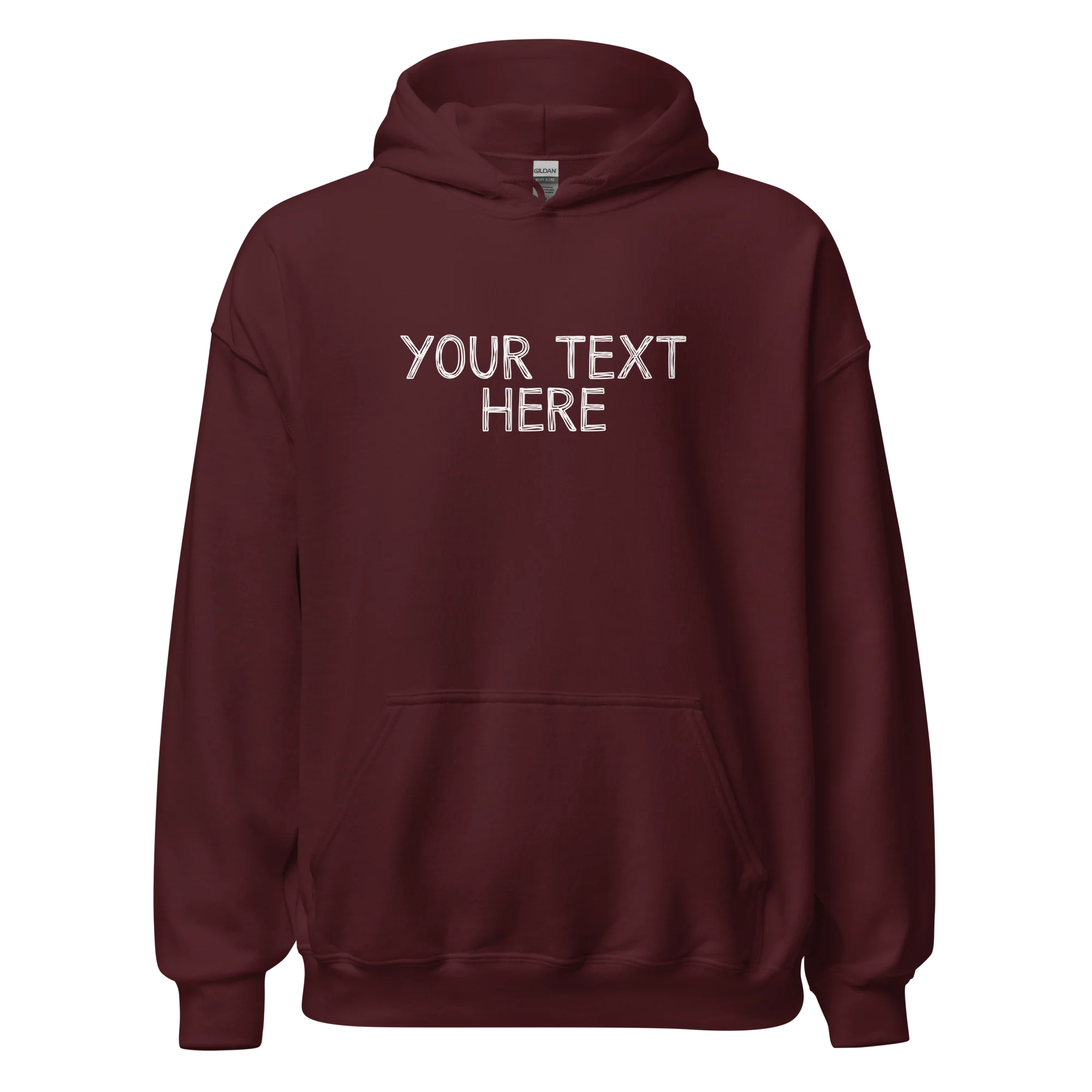CUSTOM Your Text Scribbles Hoodie - Image 8