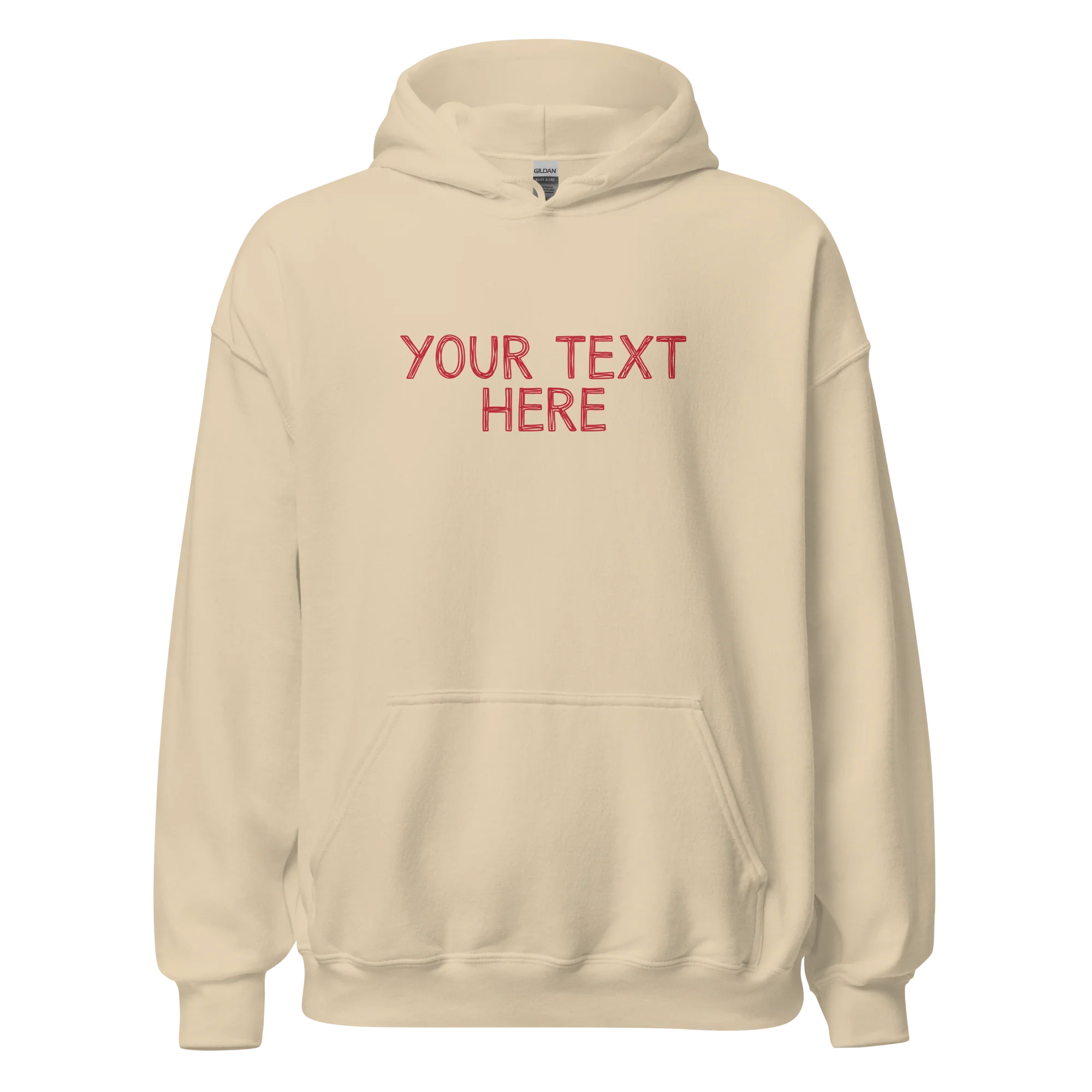 CUSTOM Your Text Scribbles Hoodie - Image 9