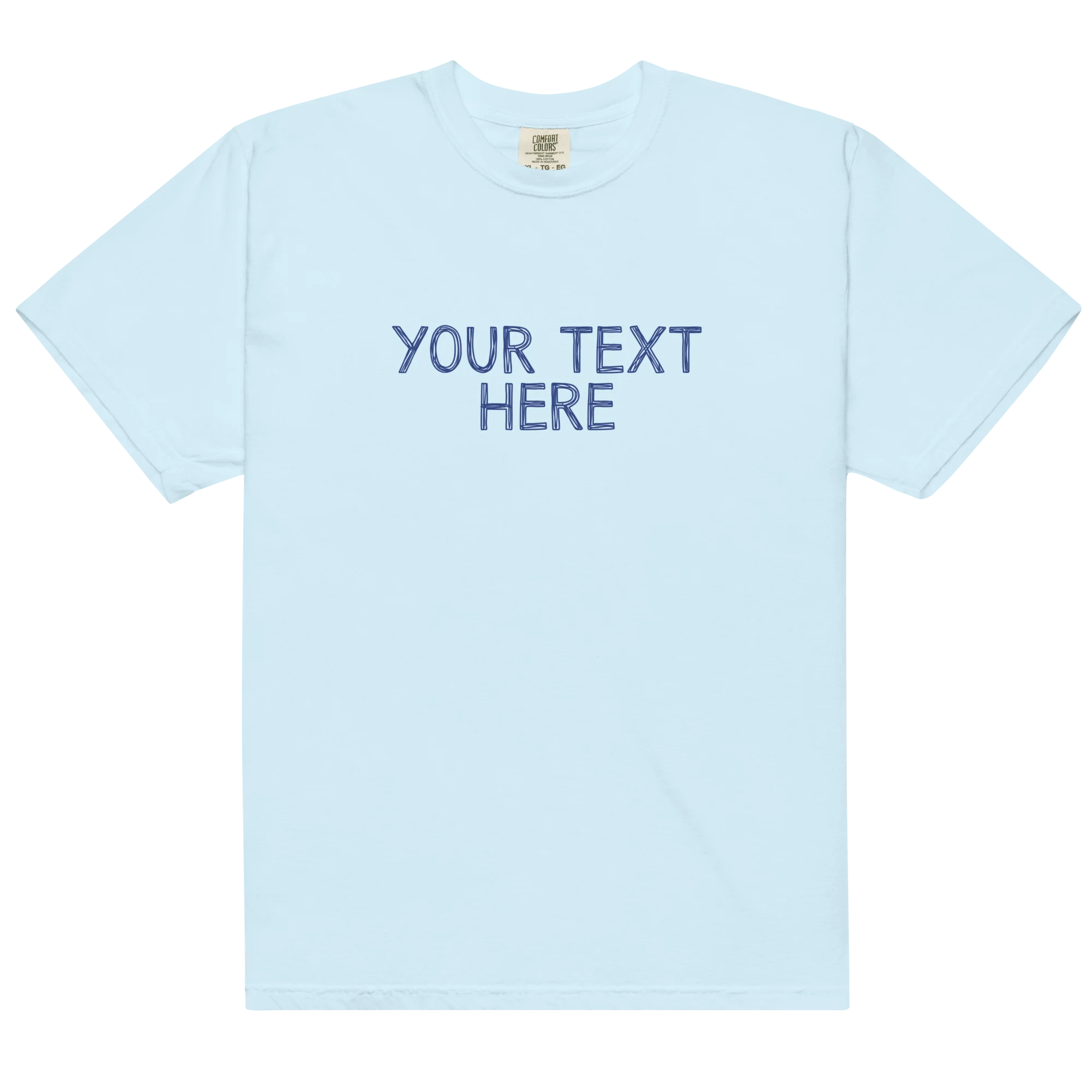 CUSTOM Your Text Scribbles Classic T-Shirt - Image 4