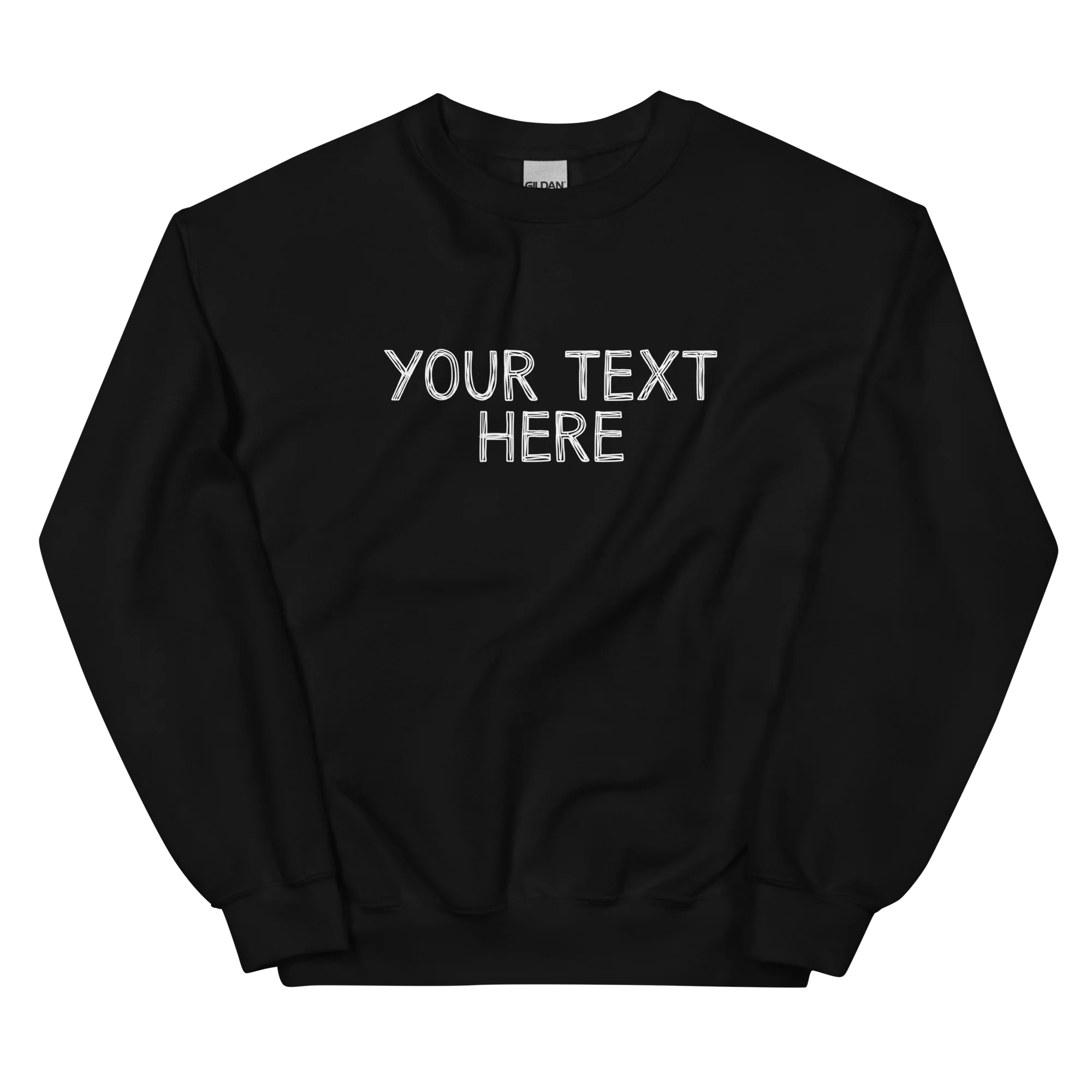 CUSTOM Your Text Scribbles Sweatshirt - Image 11