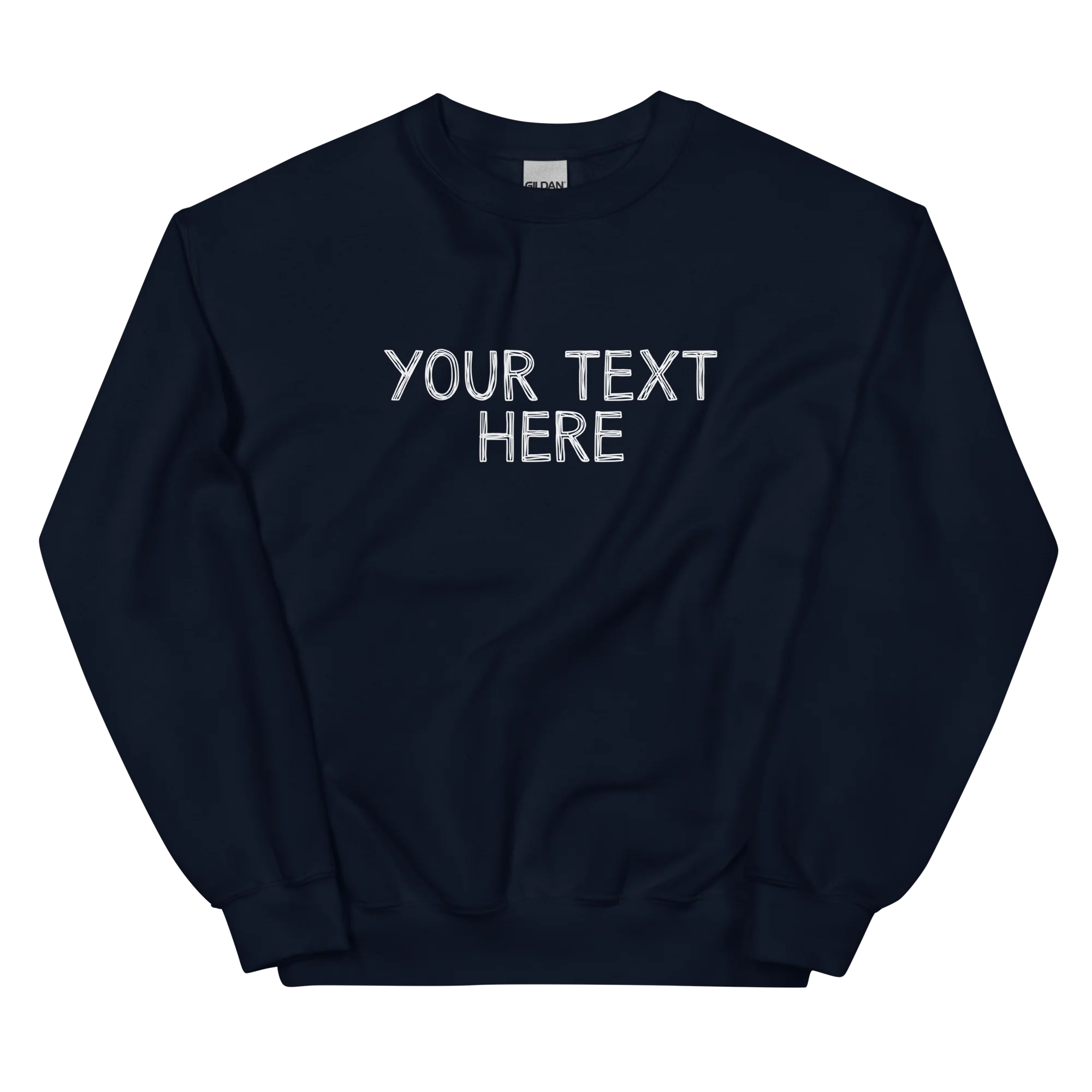CUSTOM Your Text Scribbles Sweatshirt - Image 3