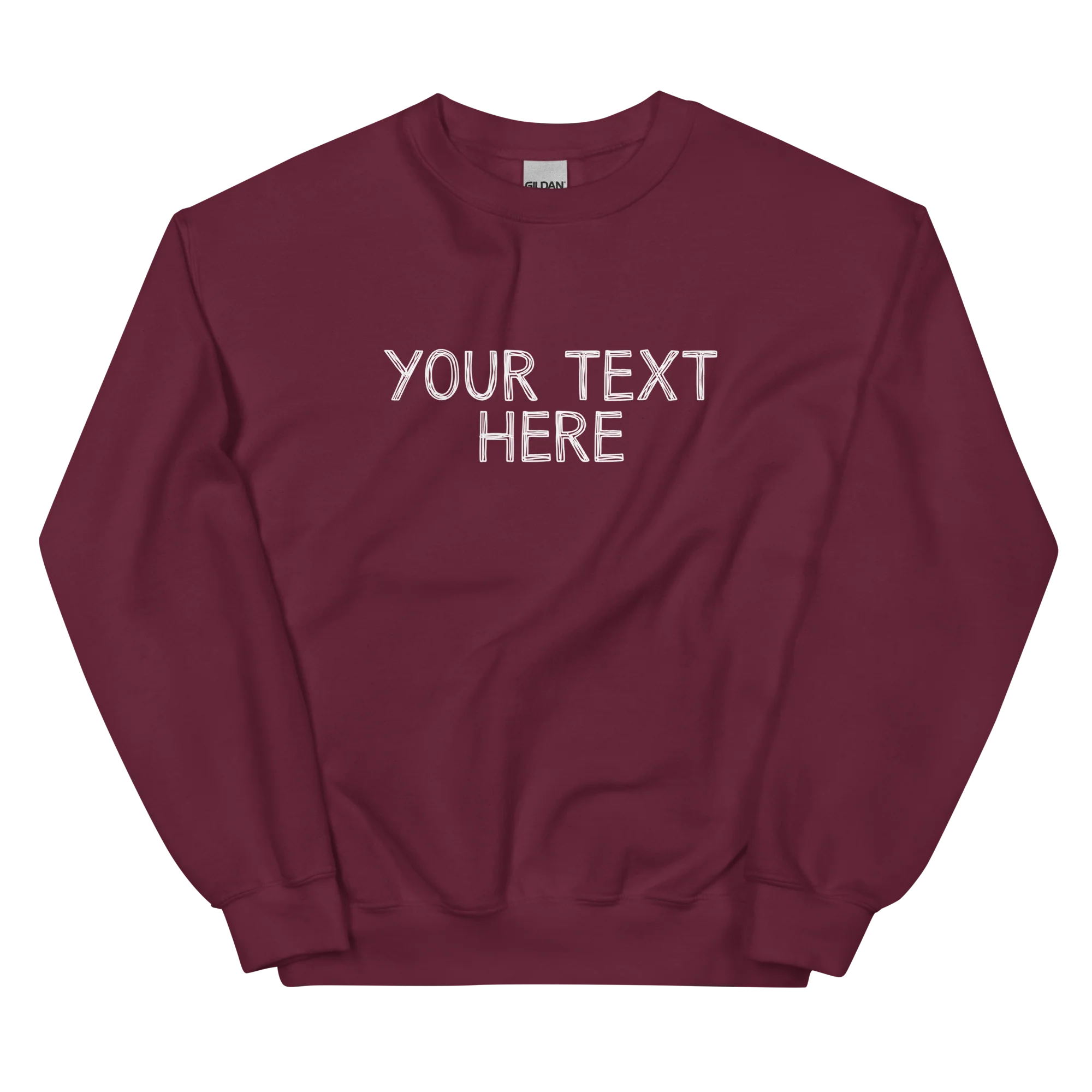 CUSTOM Your Text Scribbles Sweatshirt - Image 5
