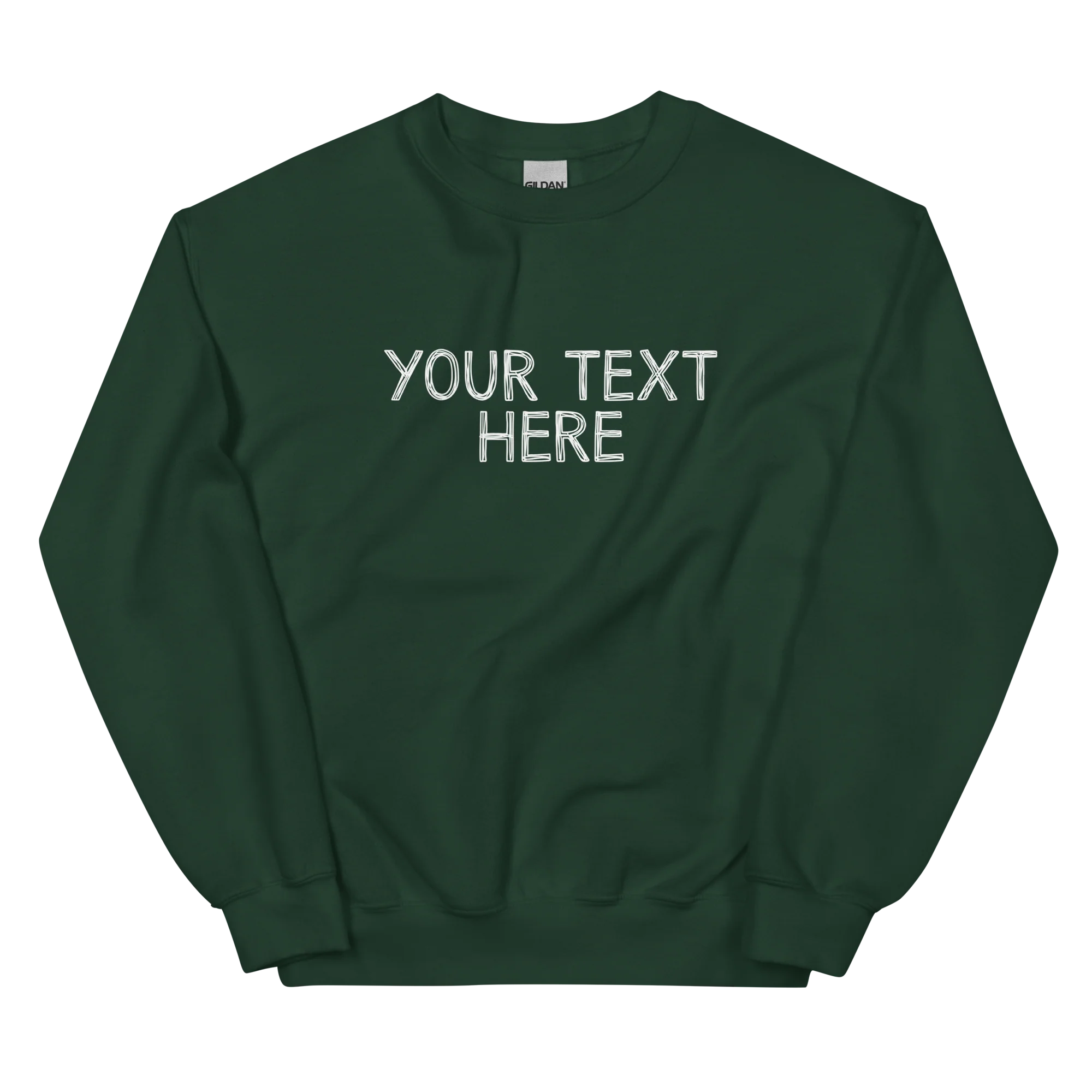 CUSTOM Your Text Scribbles Sweatshirt - Image 9