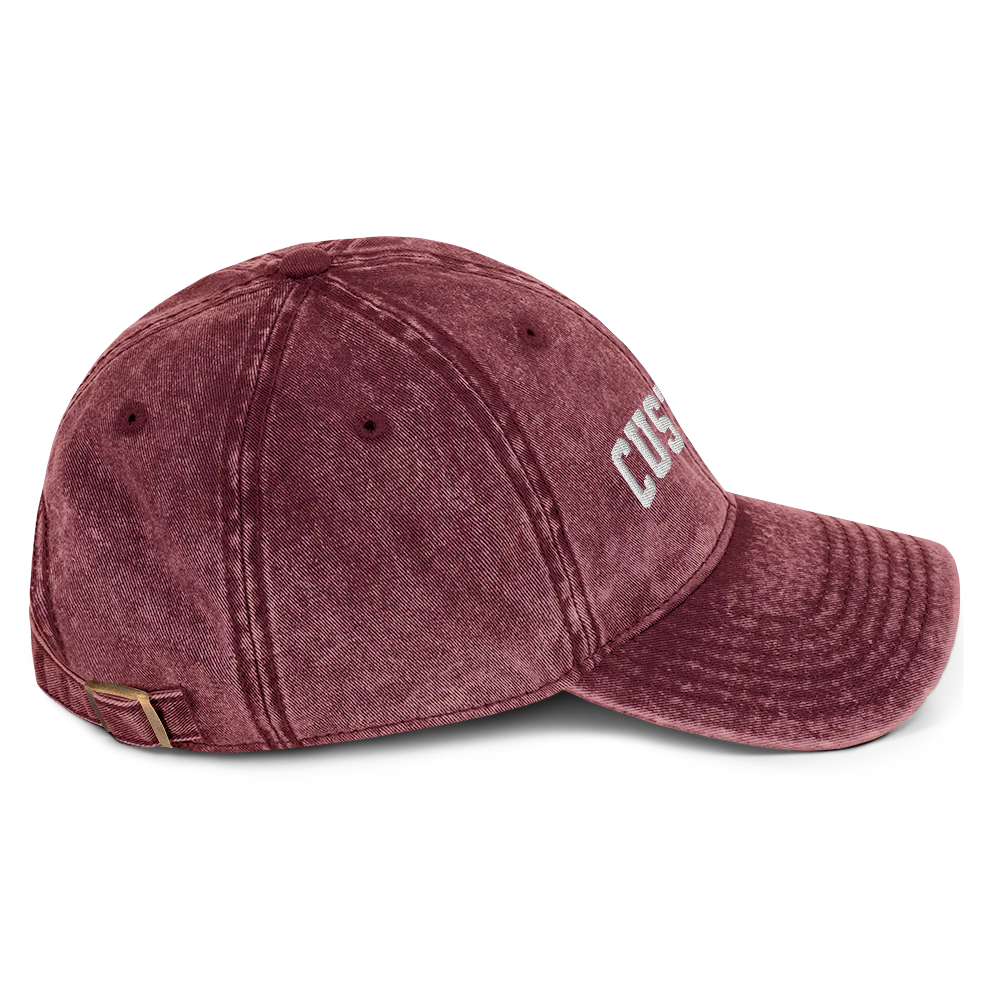 CUSTOM Your Text Varsity Embroidered Vintage Cap - Image 10