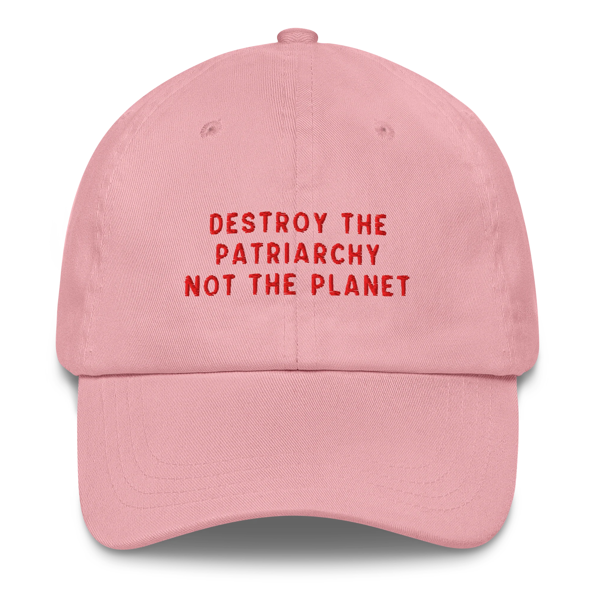 Destroy The Patriarchy Not The Planet Embroidered Cap - Image 4