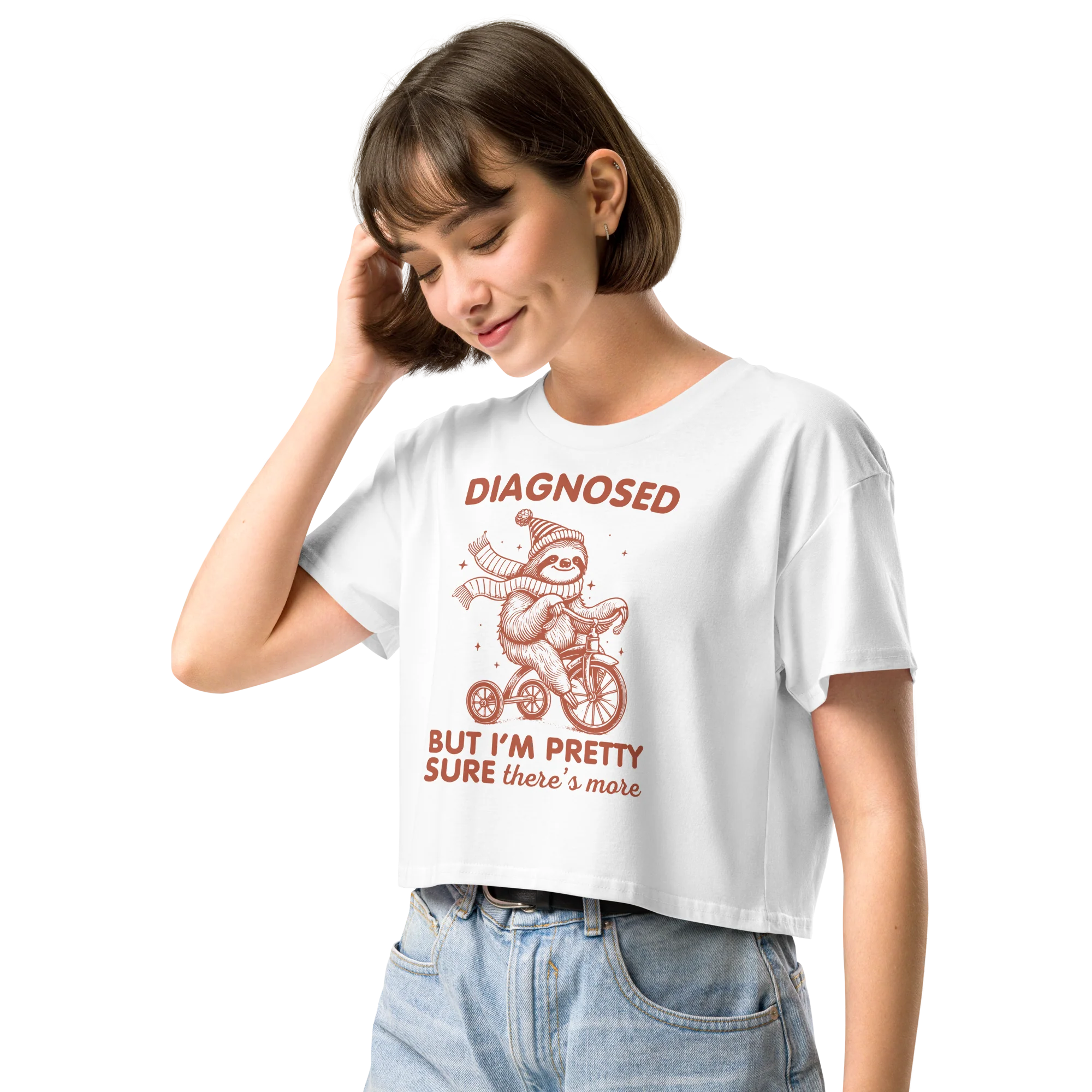 Diagnosed But There’s More Crop Tee - Image 5