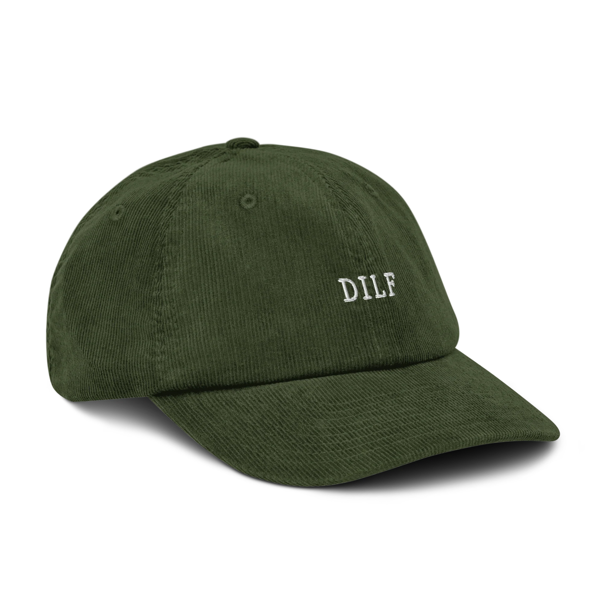 DILF Embroidered Corduroy Hat - Image 3