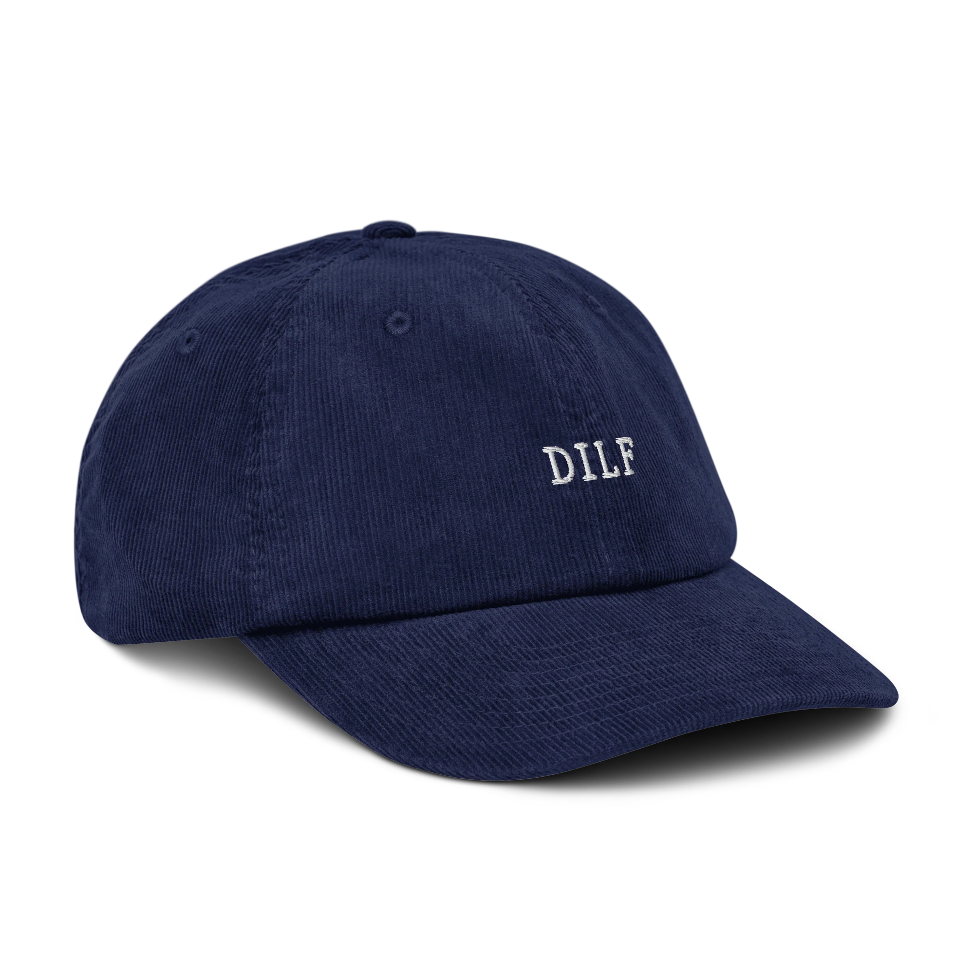 DILF Embroidered Corduroy Hat - Image 8