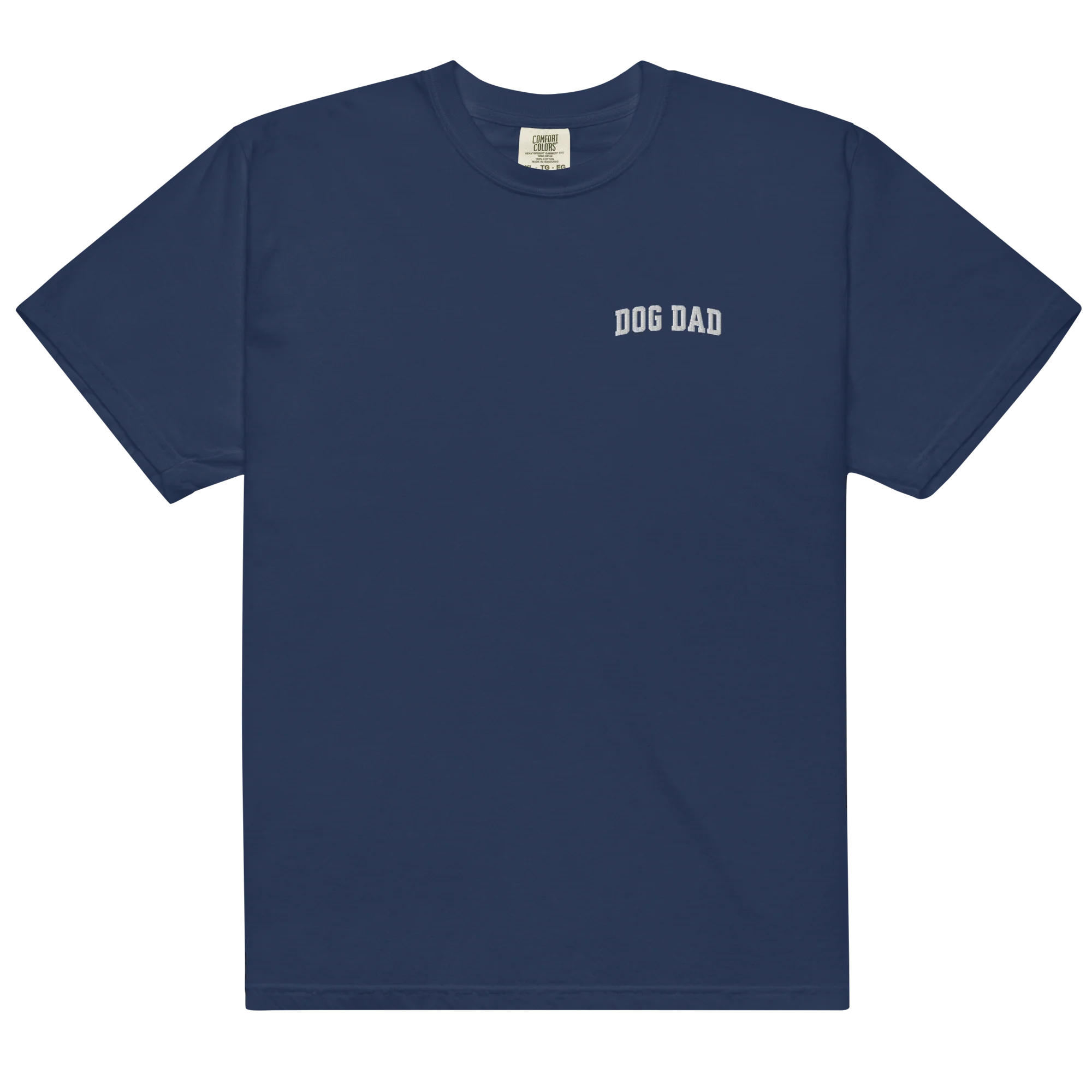 Dog Dad Varsity Embroidered Classic T-Shirt - Image 7
