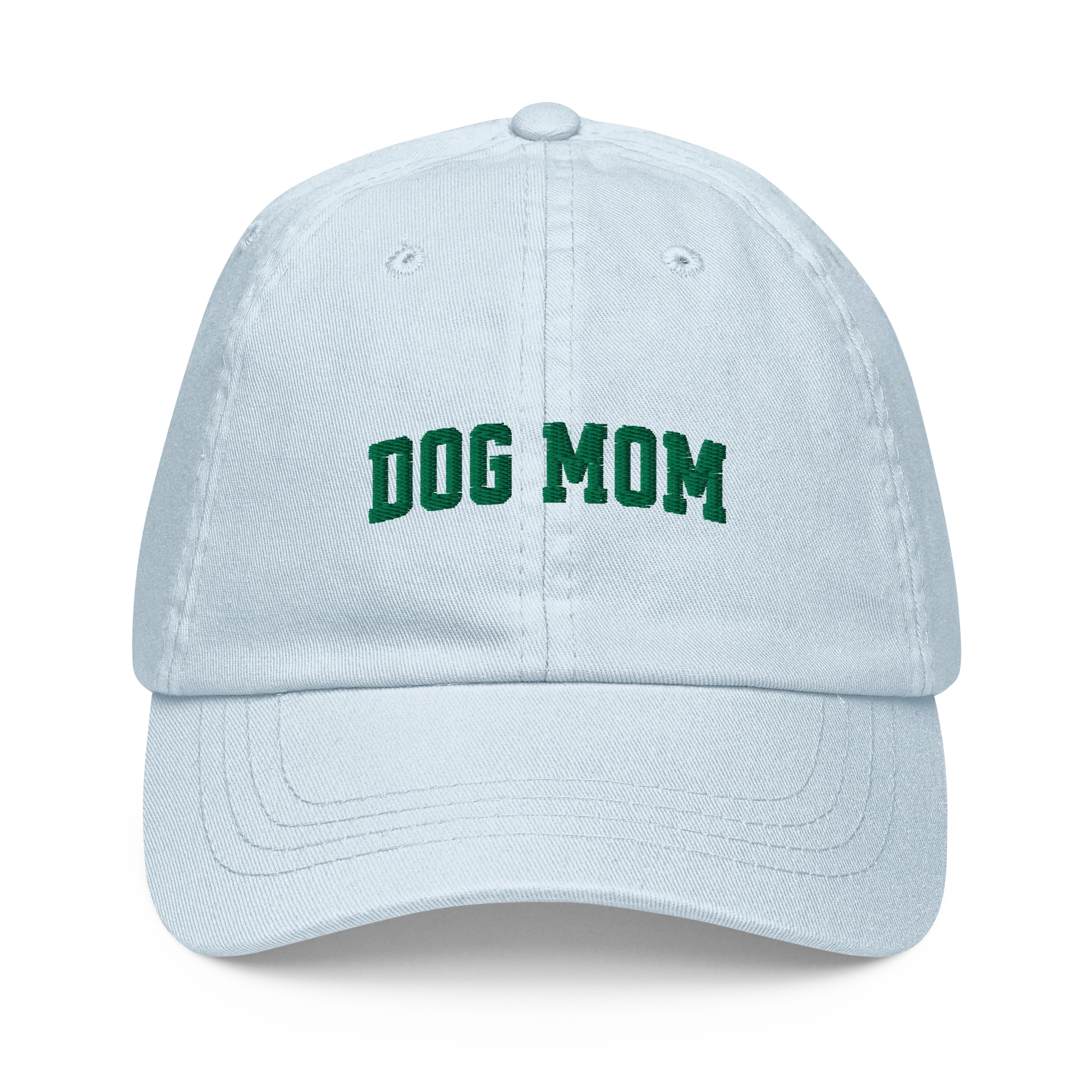 Dog Mom Embroidered Pastel Baseball Cap - Image 4