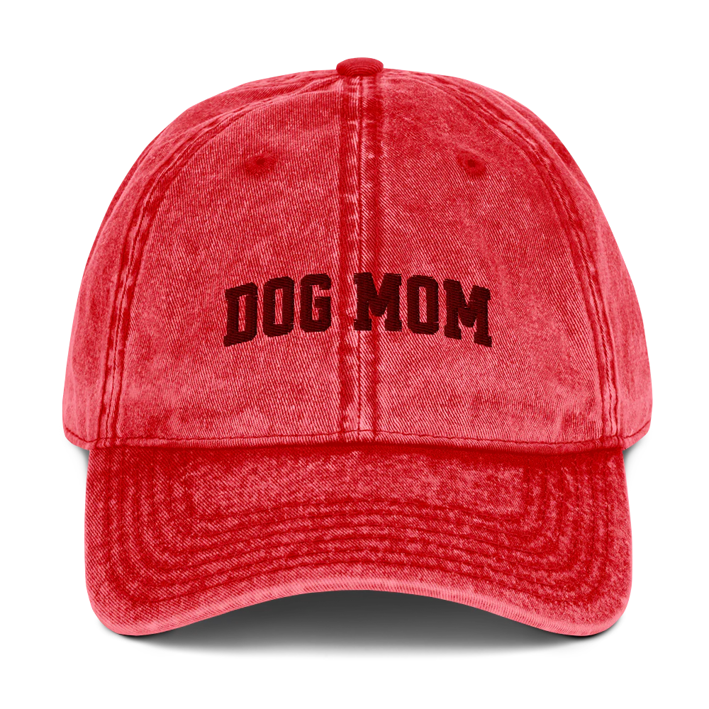 Dog Mom Embroidered Vintage Cap - Image 9