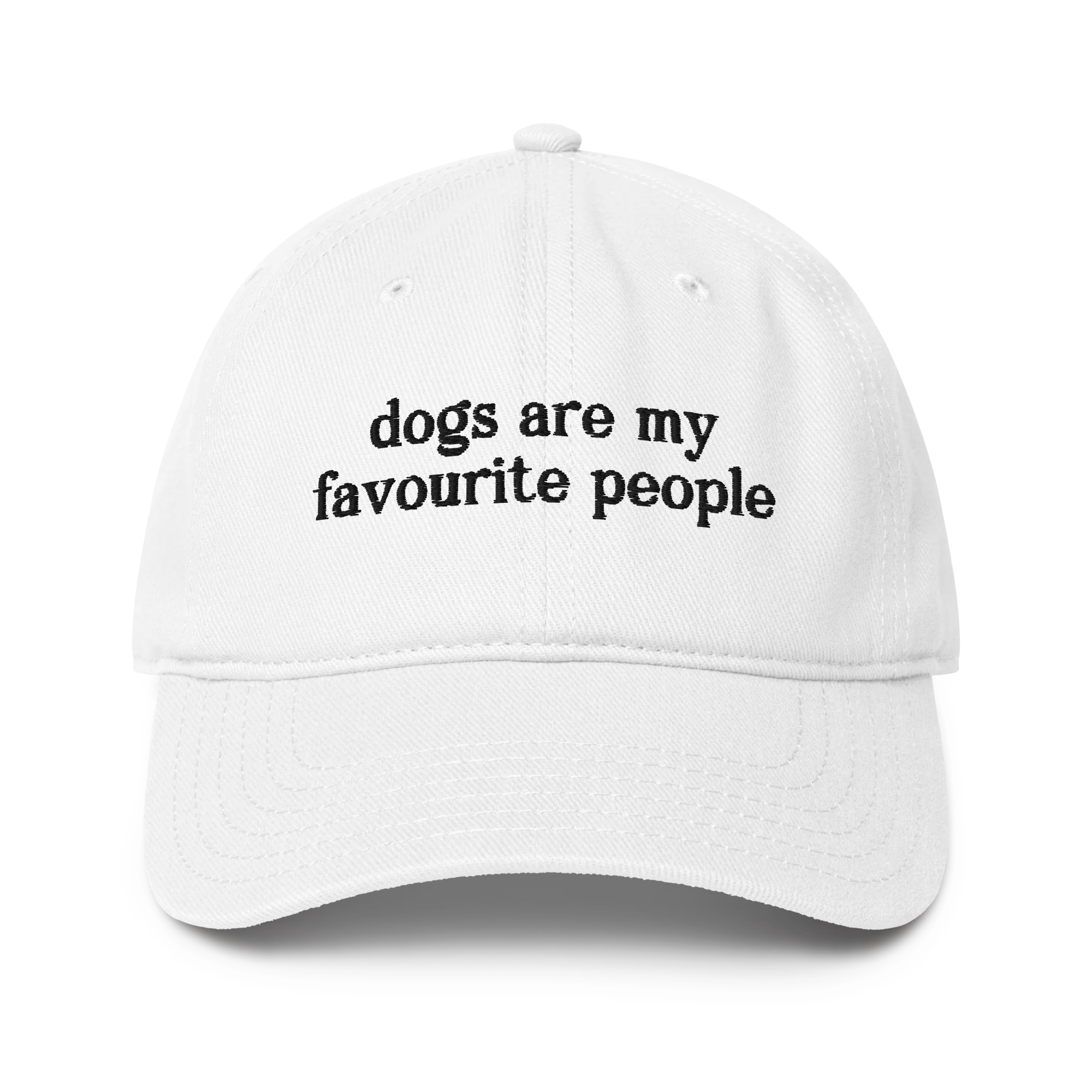 Dogs Are My Favourite People Embroidered Baseball Cap - Image 3