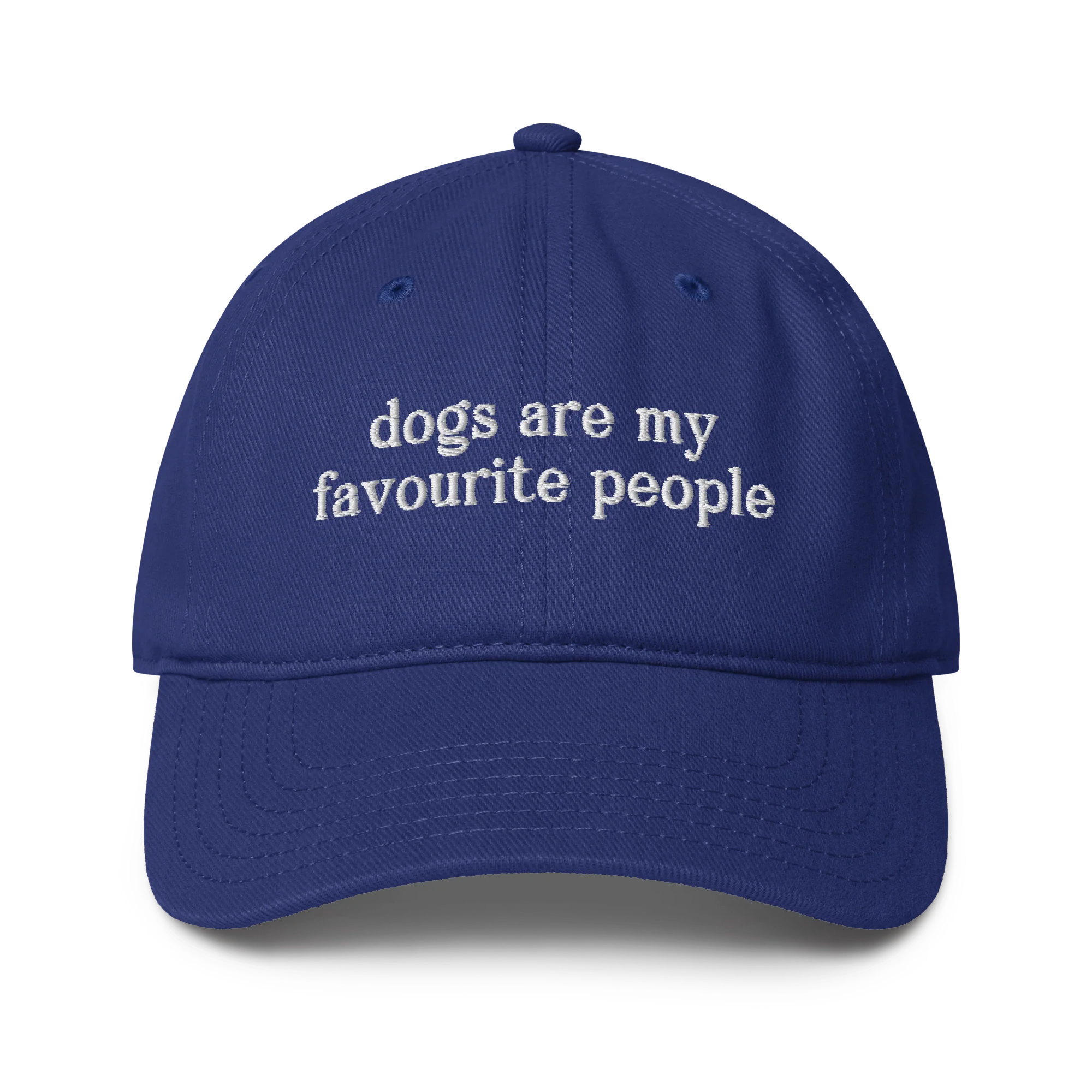 Dogs Are My Favourite People Embroidered Baseball Cap - Image 7