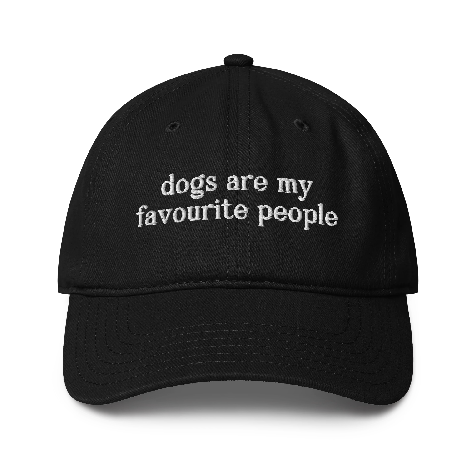 Dogs Are My Favourite People Embroidered Baseball Cap - Image 8