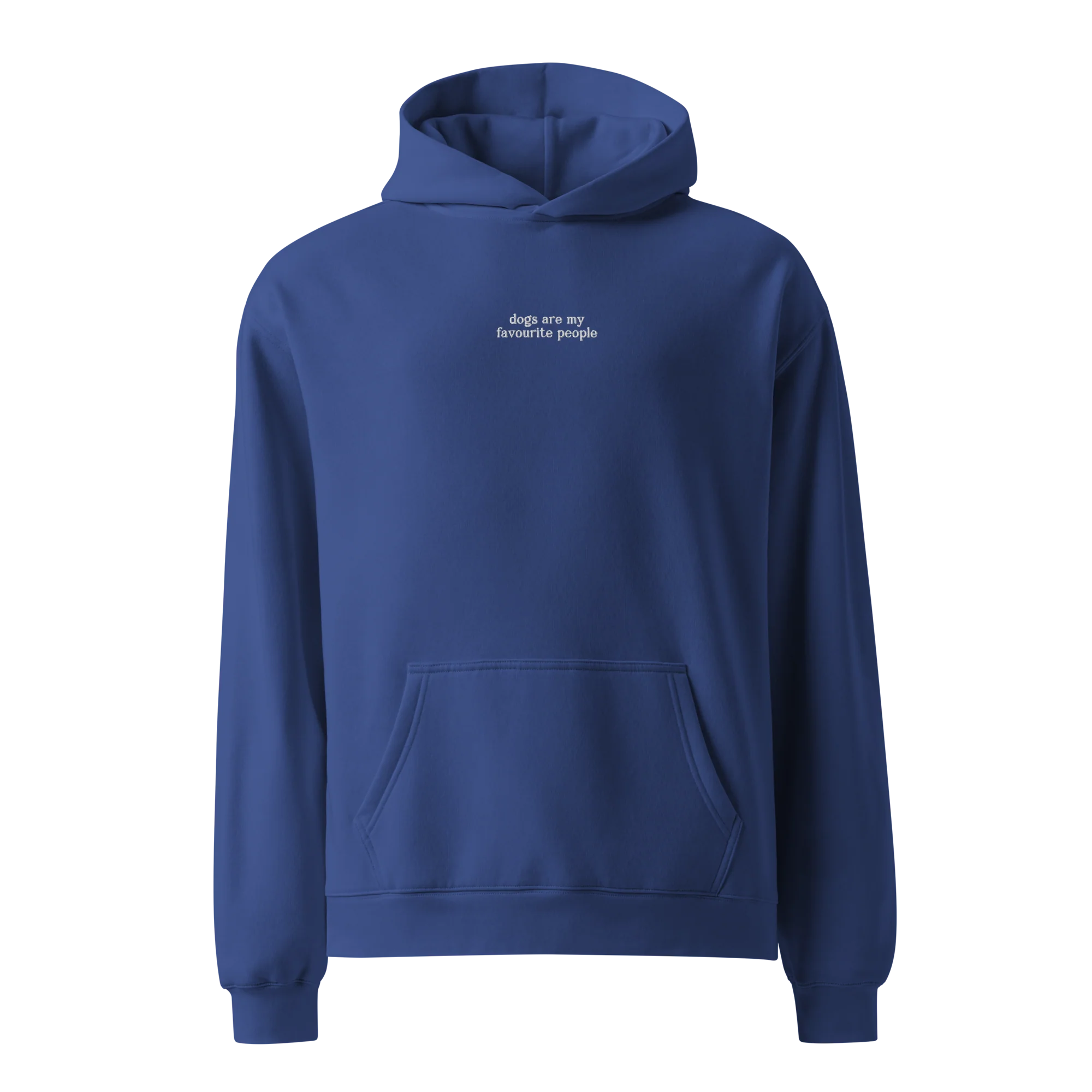 Dogs Are My Favourite People Embroidered Premium Oversized Hoodie - Image 8