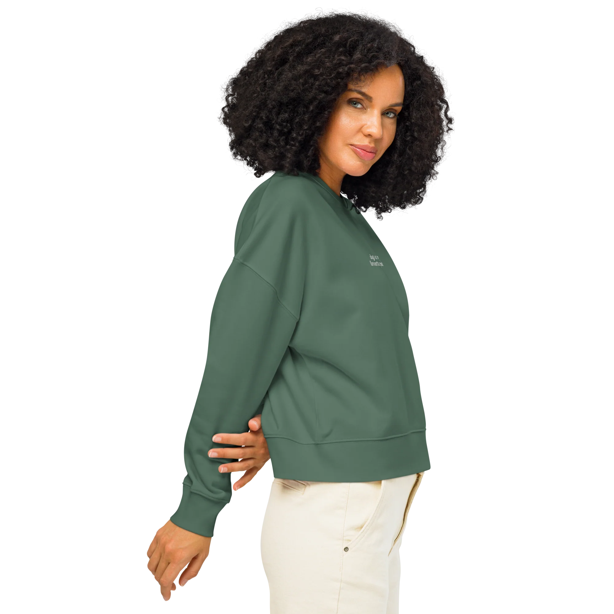 Dogs Are My Favourite People Embroidered Women’s Organic Sweatshirt - Image 6