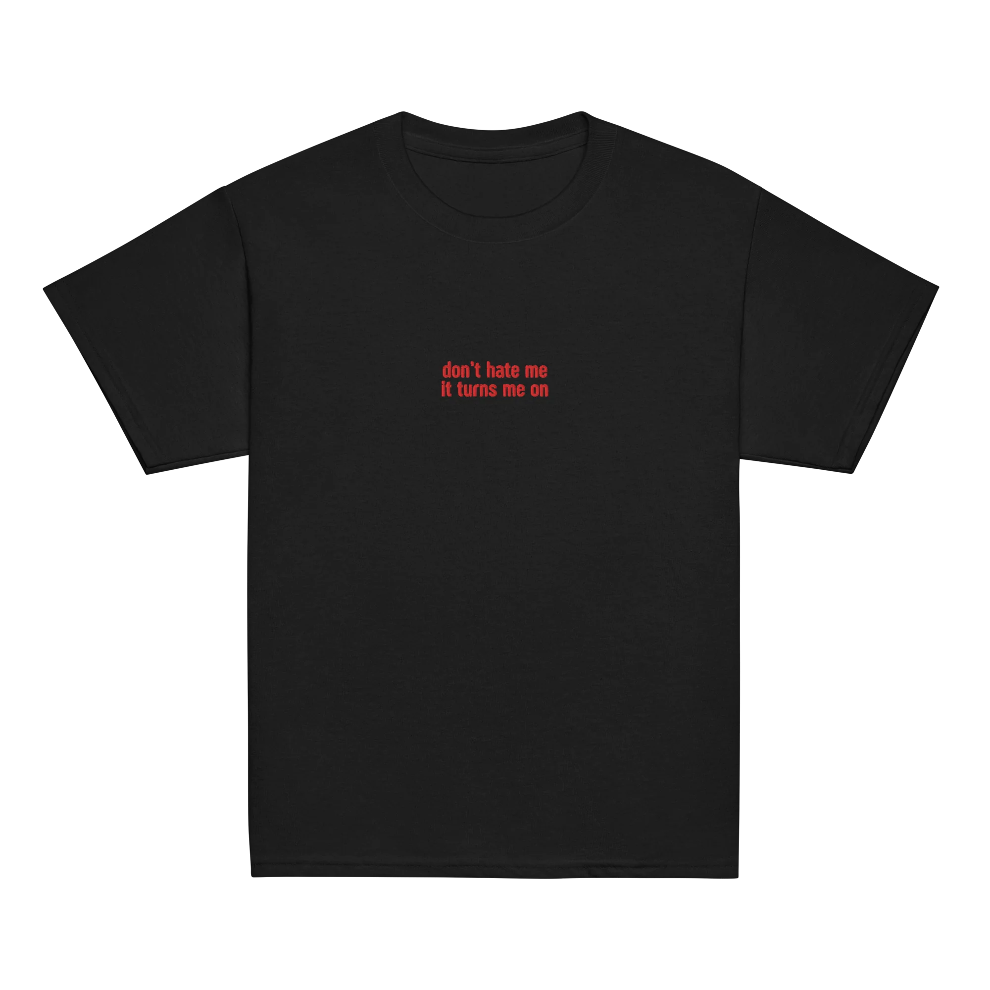 Don’t Hate Me It Turns Me On Embroidered Baby Tee - Image 9