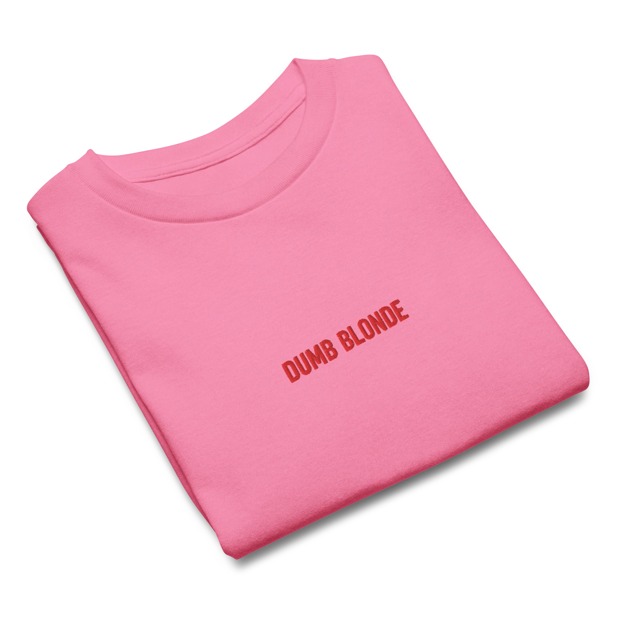 Dumb Blonde Embroidered Baby Tee - Image 9