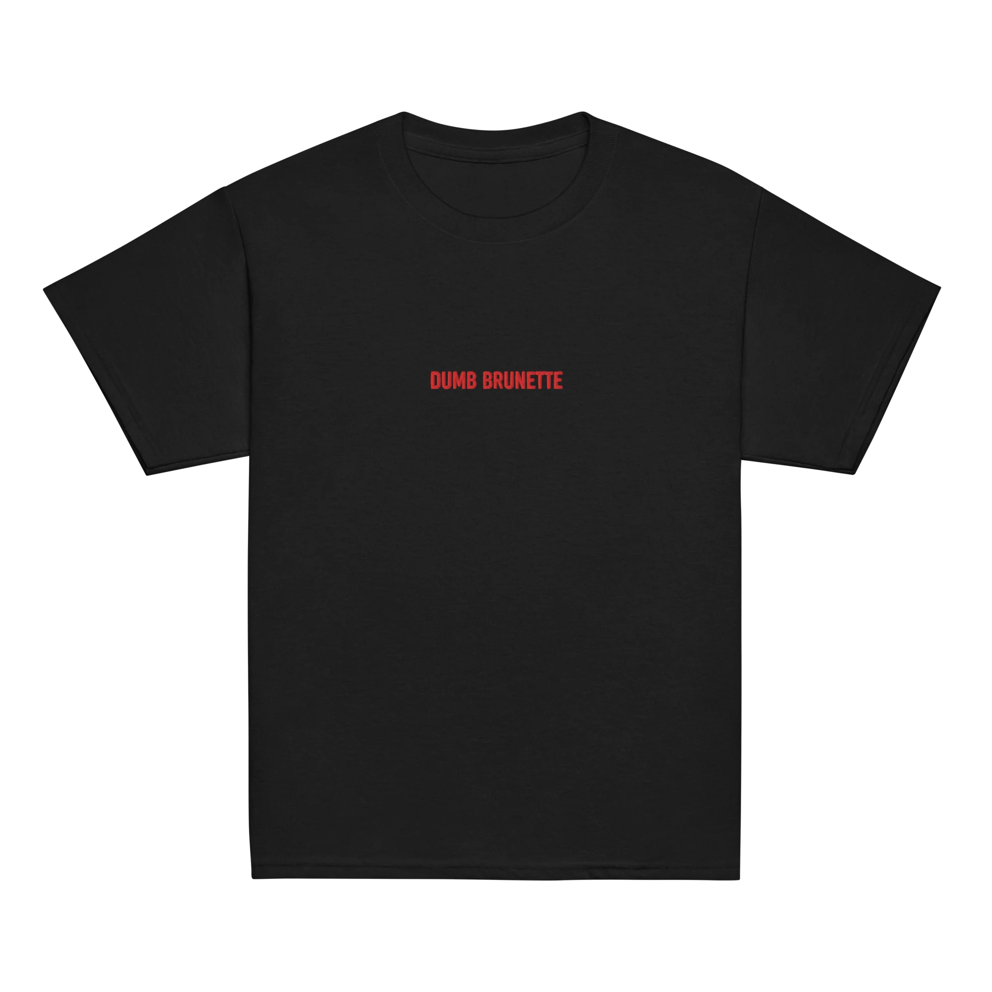 Dumb Brunette Embroidered Baby Tee - Image 11