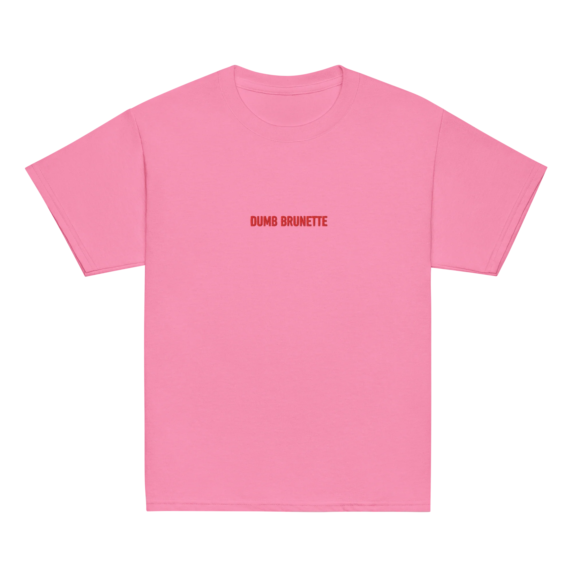 Dumb Brunette Embroidered Baby Tee - Image 5