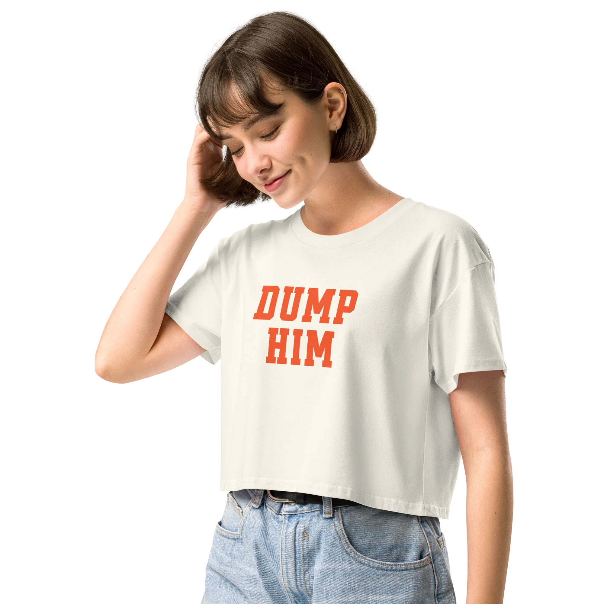 Dump Him Crop Tee - Image 2