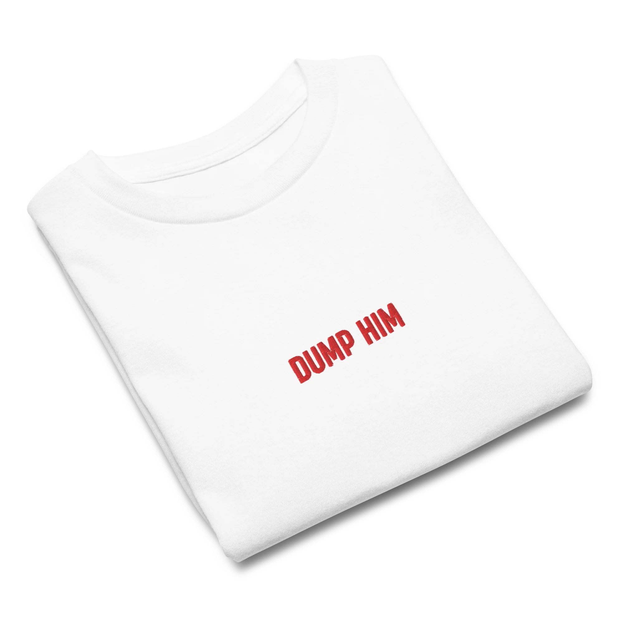 Dump Him Embroidered Baby Tee - Image 4
