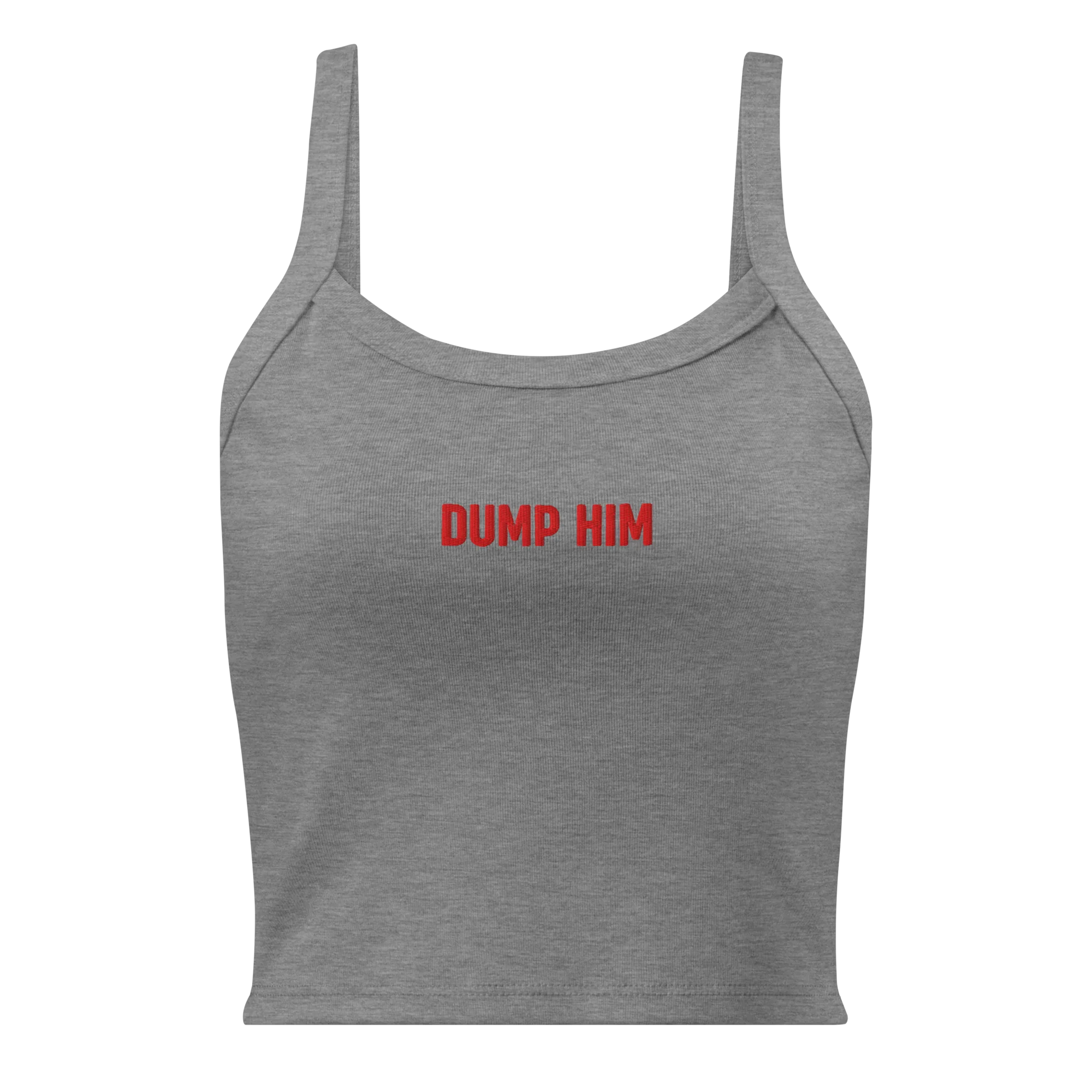 Dump Him Rib Embroidered Tank Top - Image 6