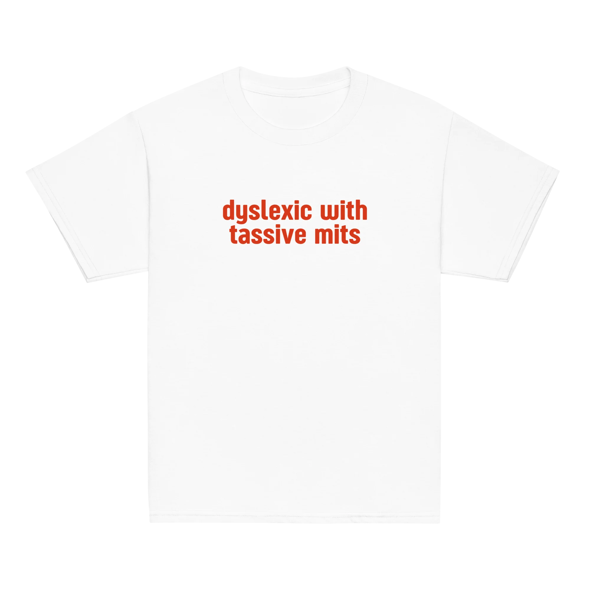 Dyslexic with Tassive Mits Baby Tee - Image 3