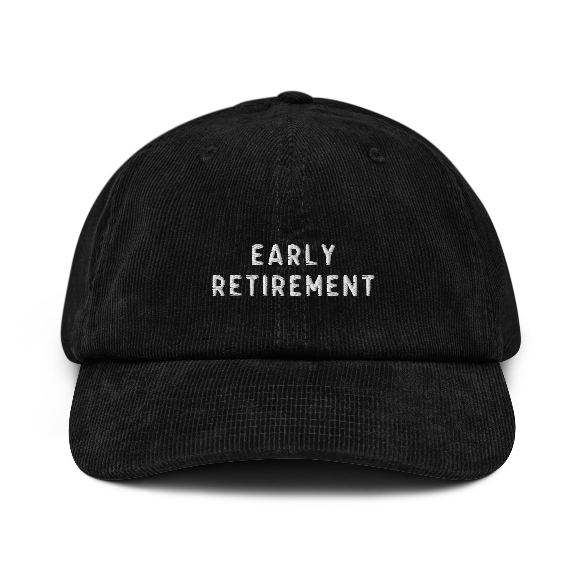 Early Retirement Embroidered Corduroy Hat - Image 10